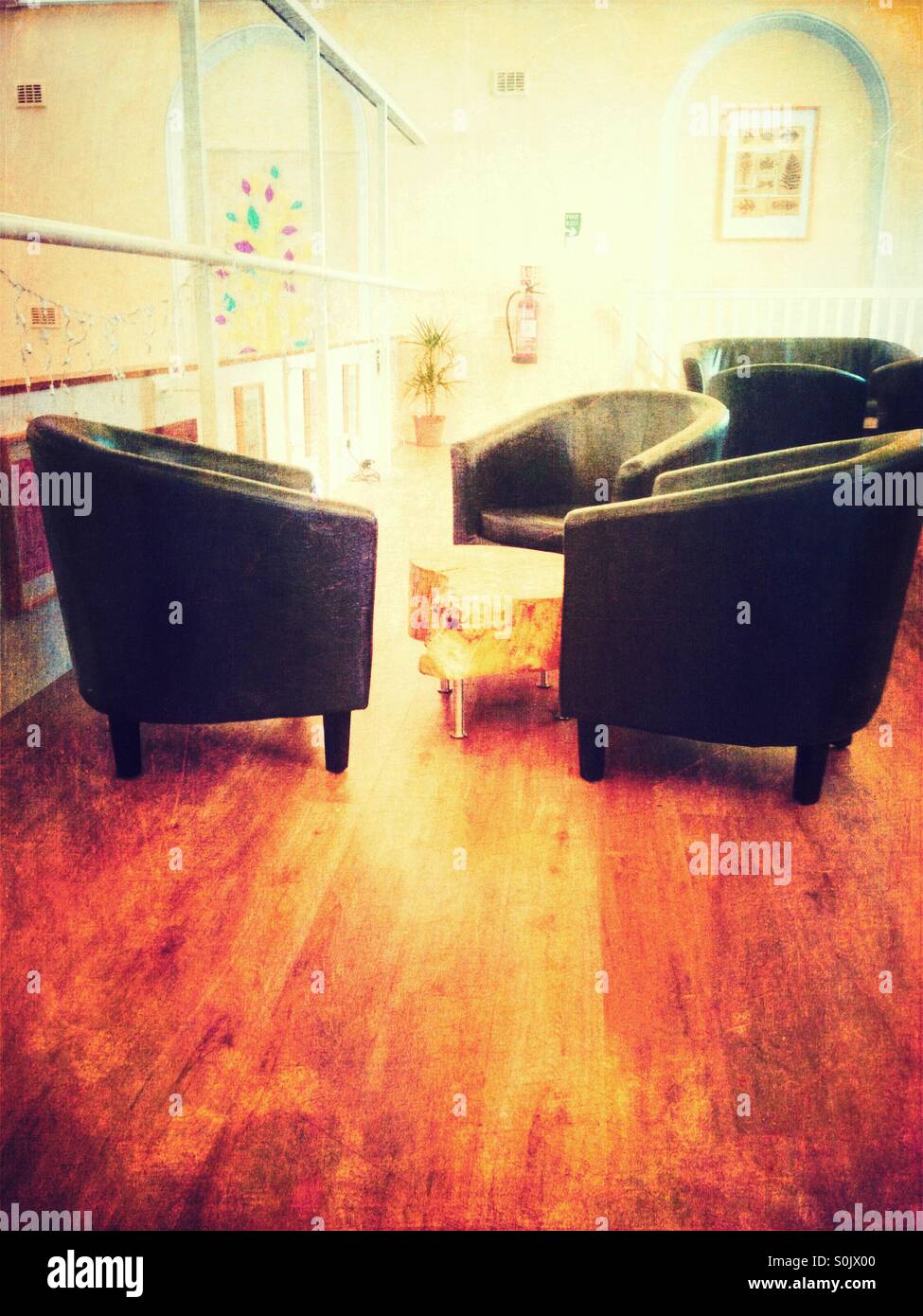 Comfy chairs Stock Photo