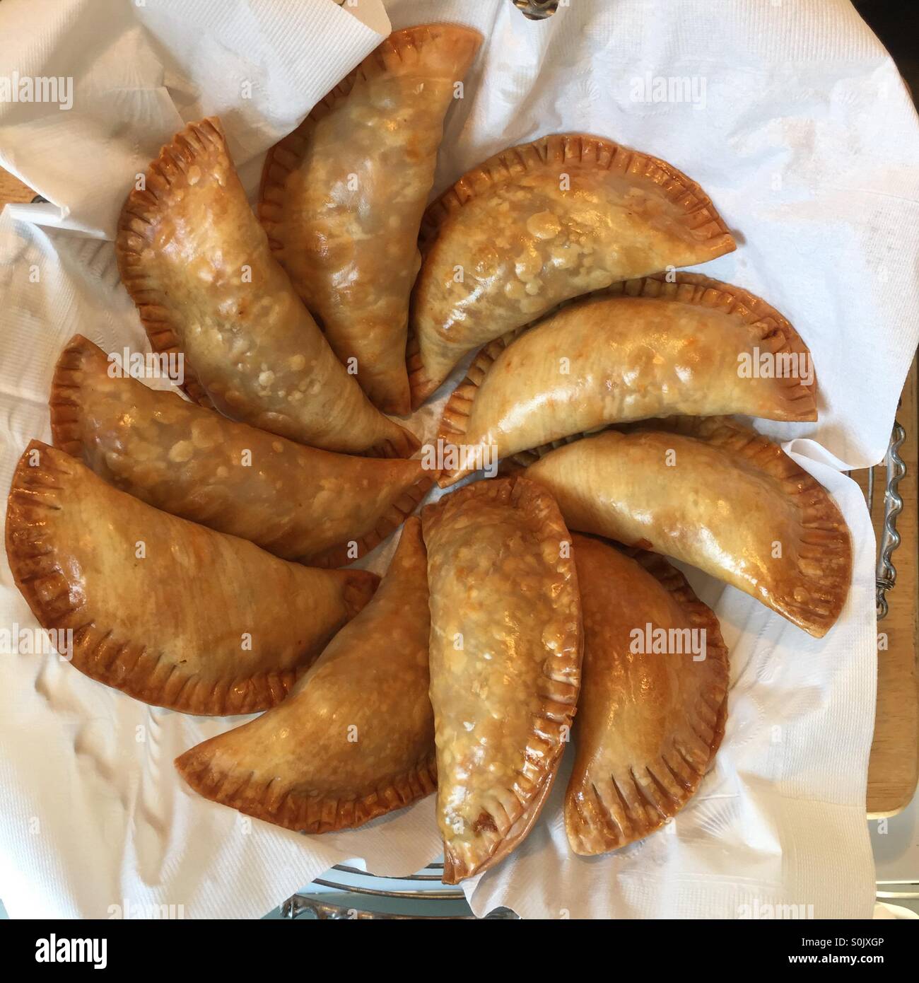Baked beef empanadas, a healthier version Stock Photo Alamy