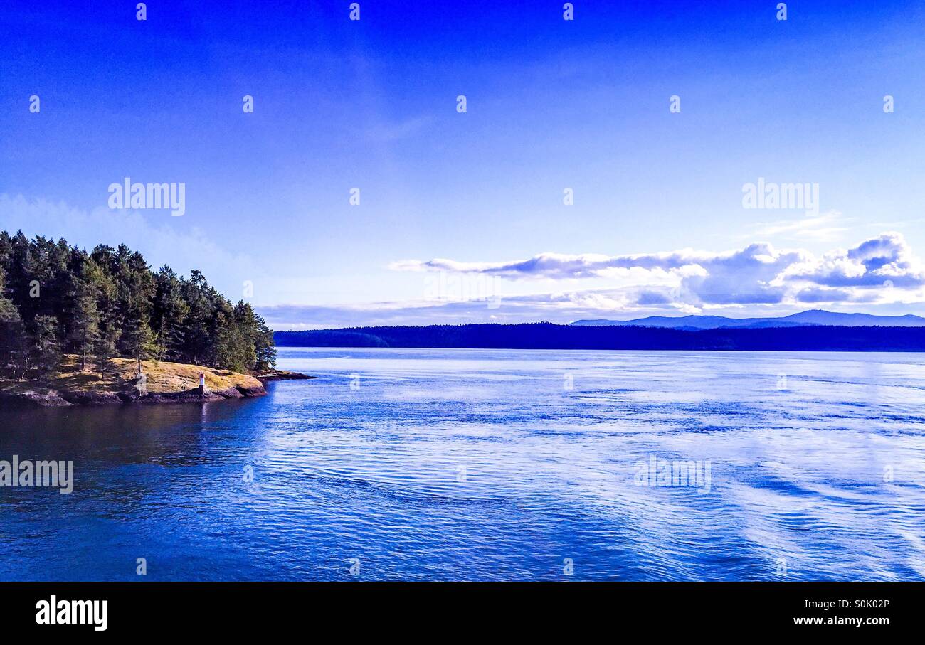 Water and land. - Smartphone Captured Stock Image