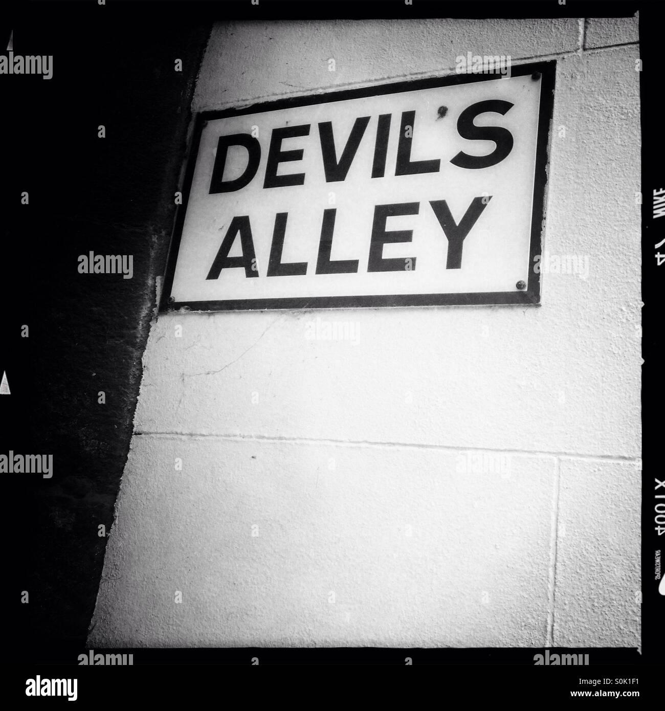 Devil's Alley in King's Lynn, Norfolk - Smartphone Captured Stock Image