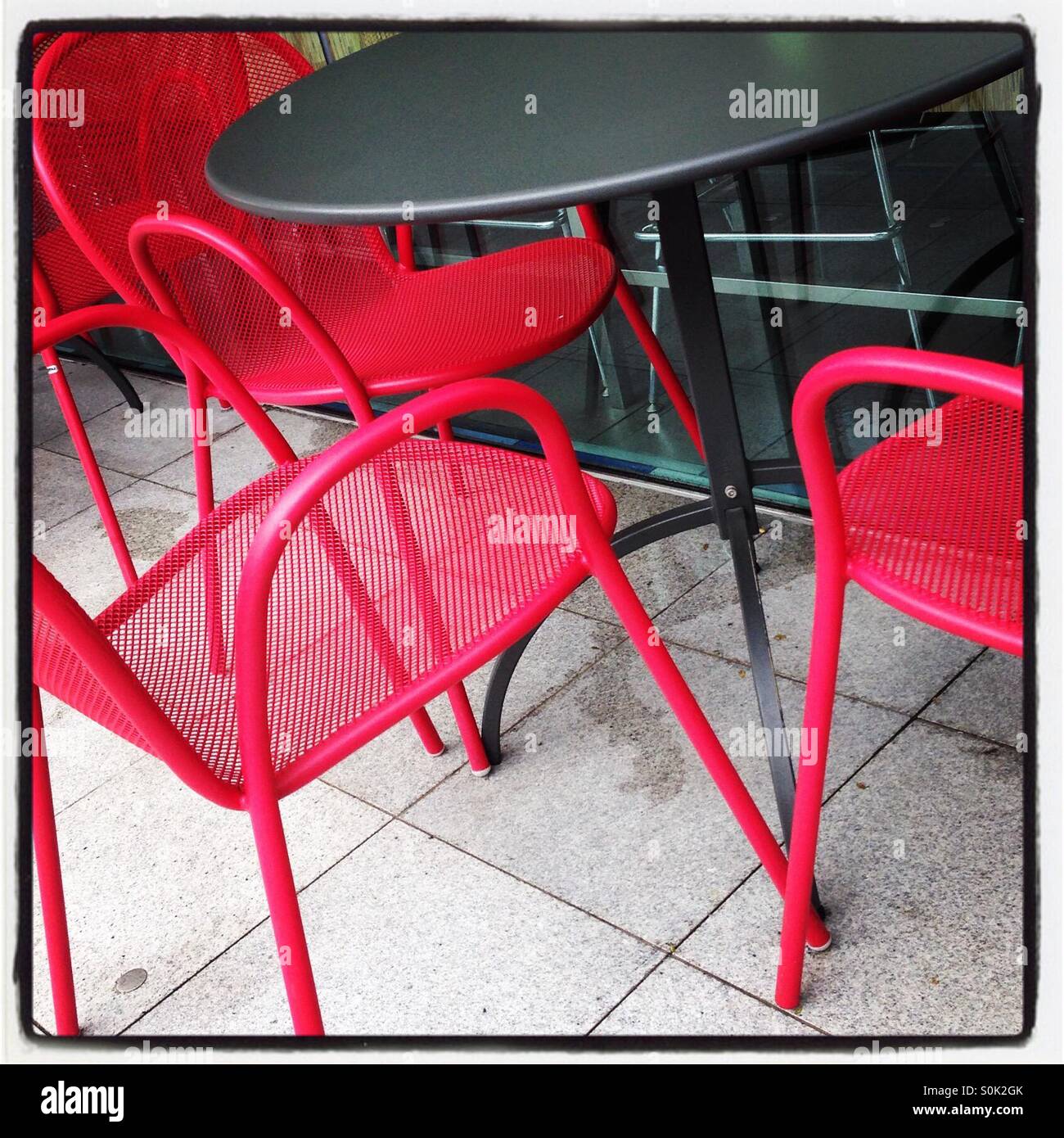 Pink Chairs - Smartphone Captured Stock Image