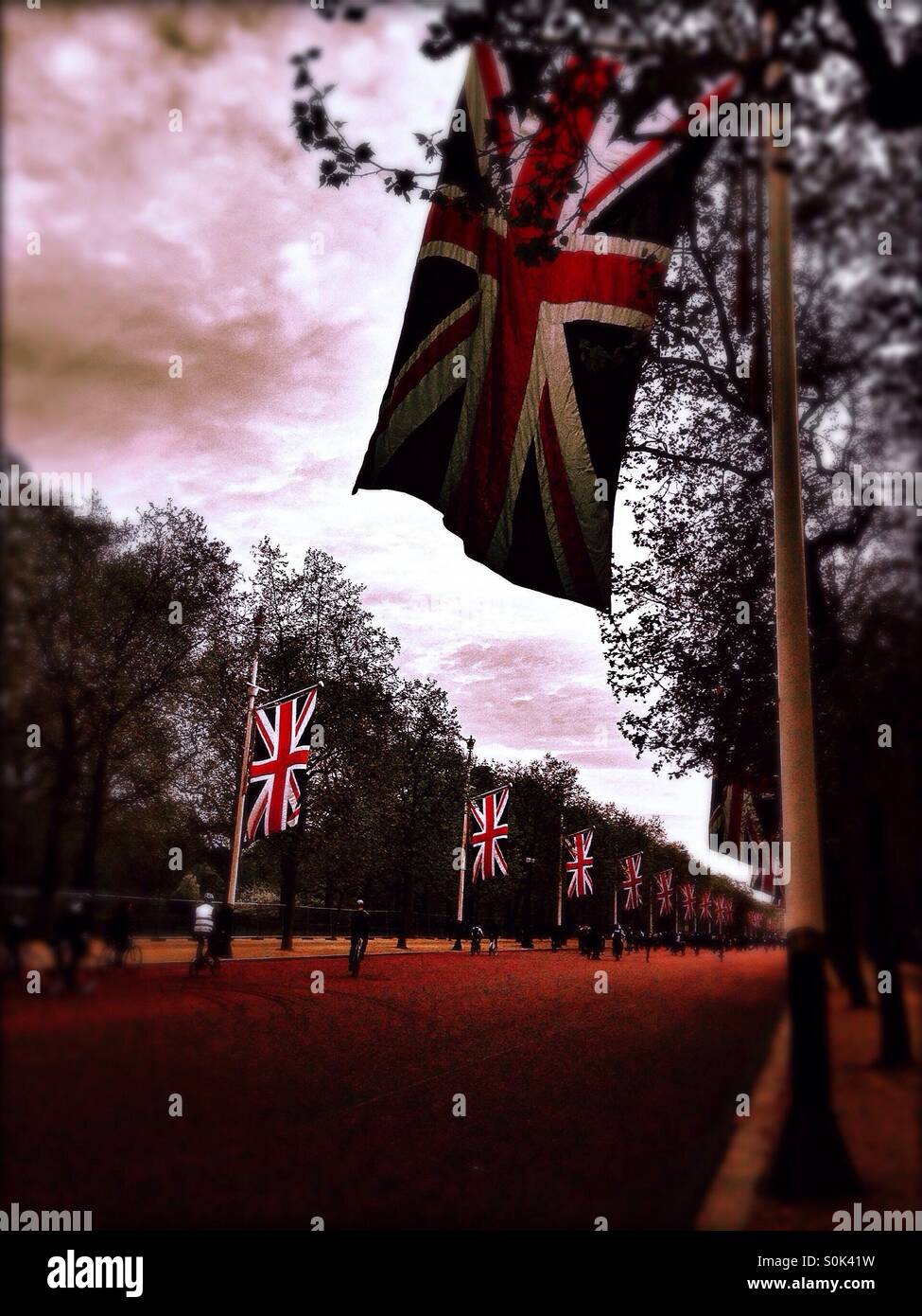 Ceremonial union jack flags hi-res stock photography and images - Alamy