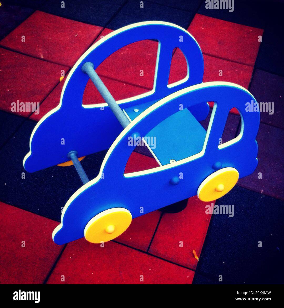 Blue car - Smartphone Captured Stock Image