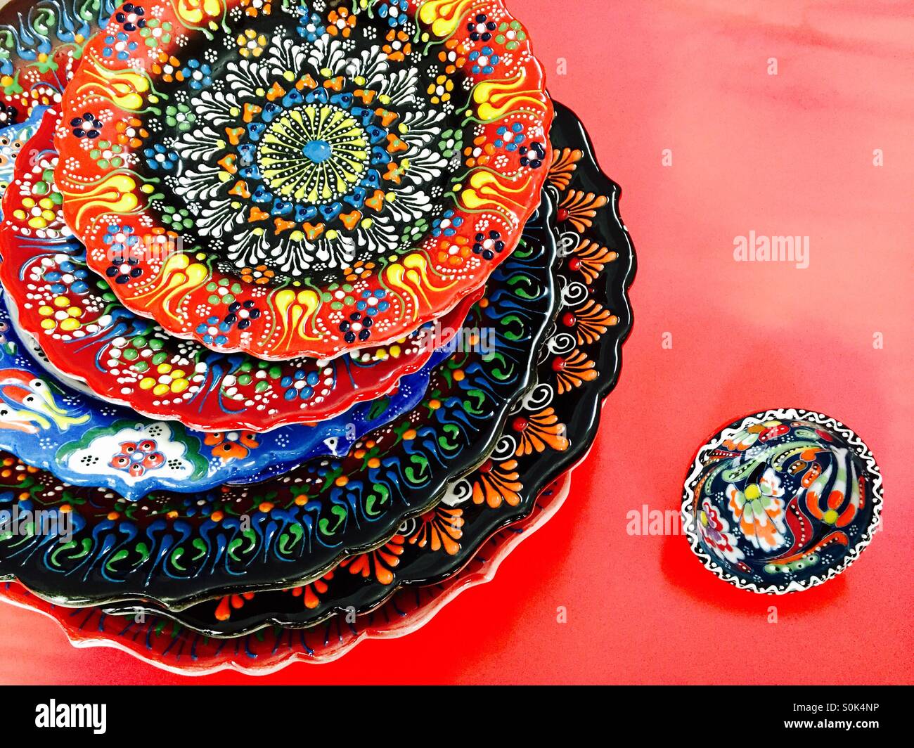 Hand made pottery plates hi-res stock photography and images - Alamy