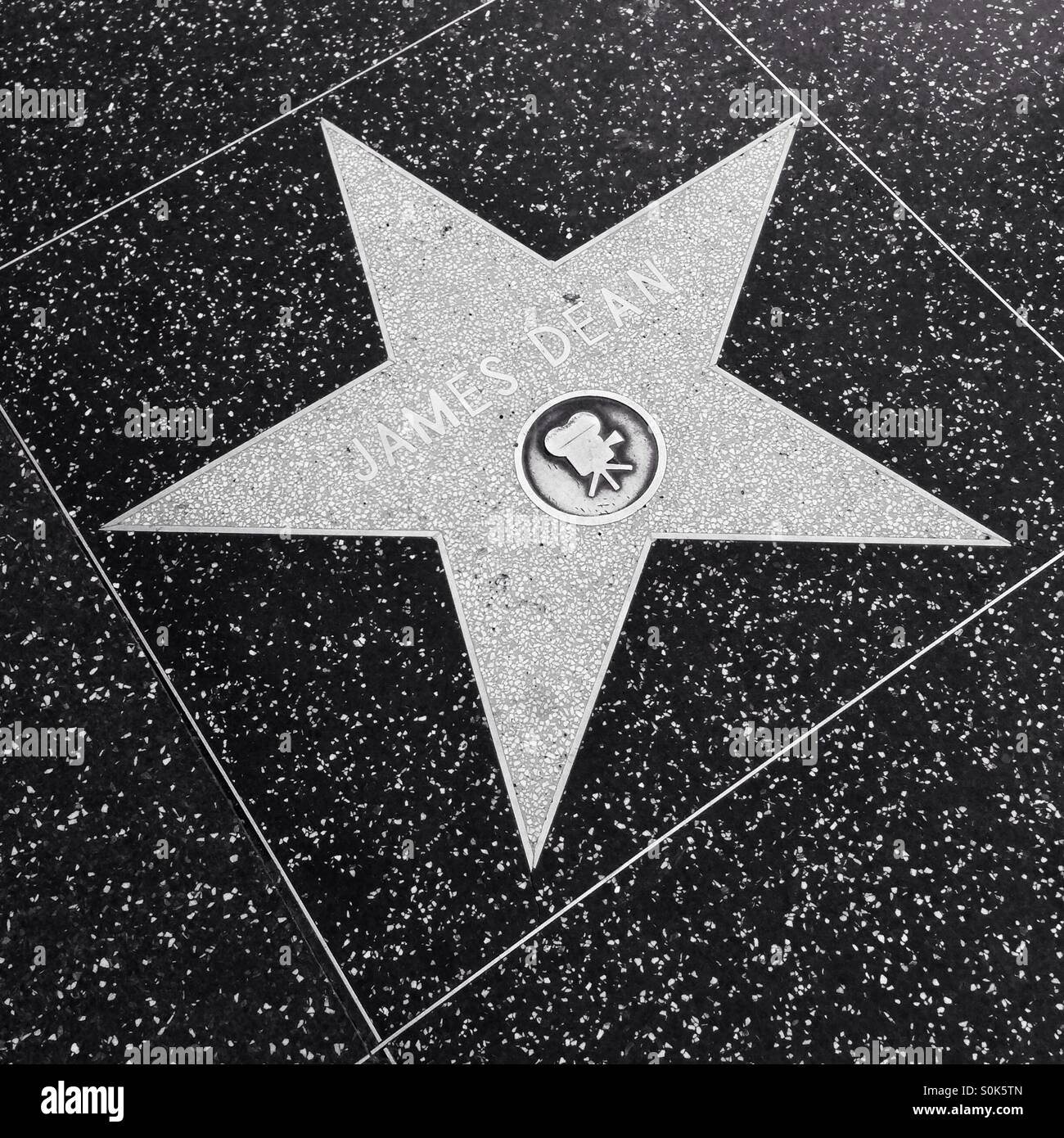 James Dean's Hollywood star Stock Photo