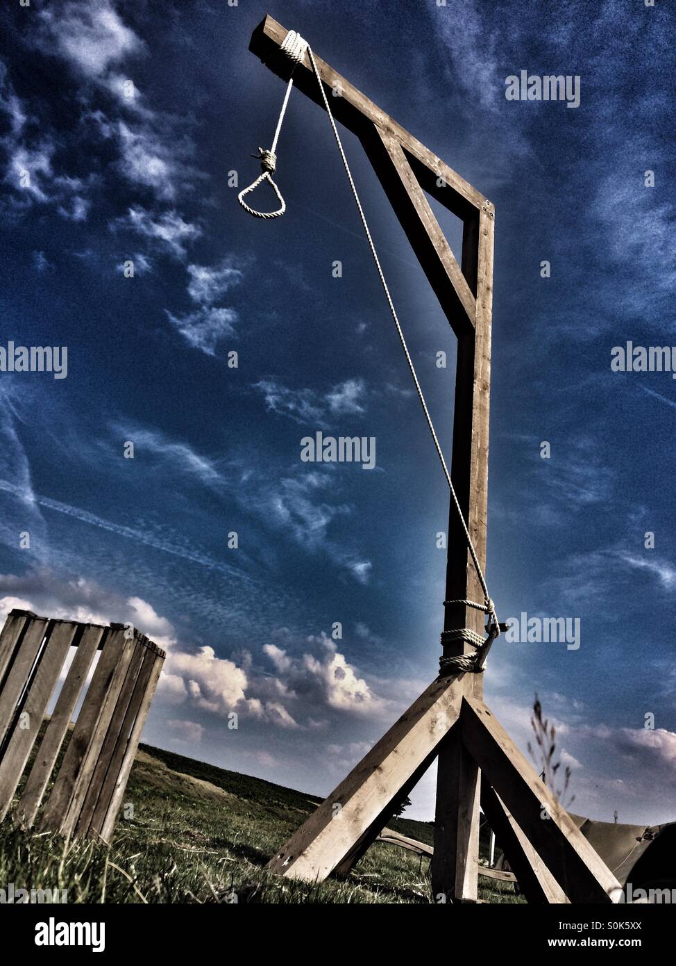 Hangman's gallows - Smartphone Captured Stock Image