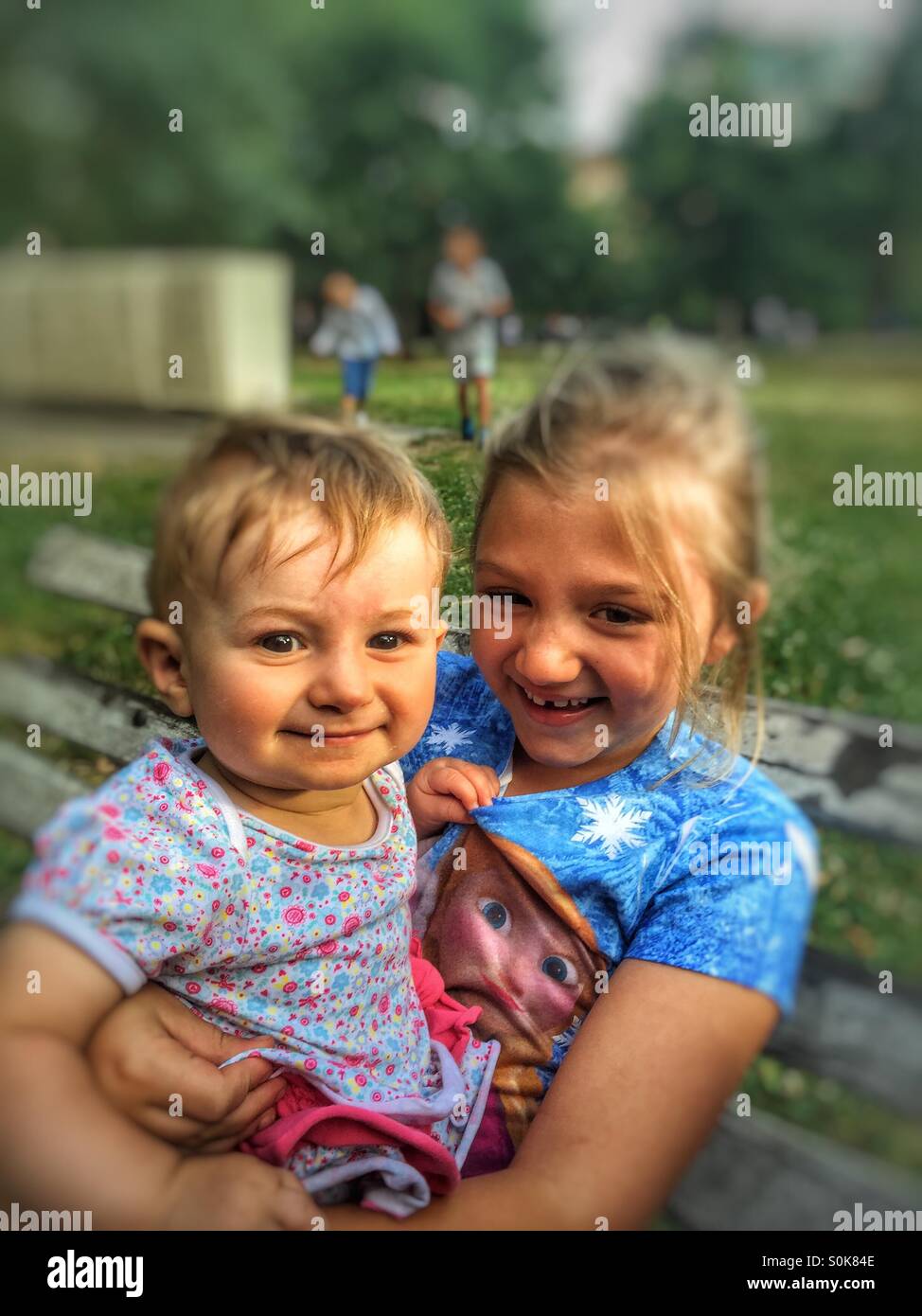 Sisters - Smartphone Captured Stock Image