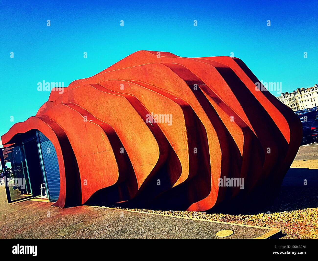 East Beach Cafe, Littlehampton - Smartphone Captured Stock Image