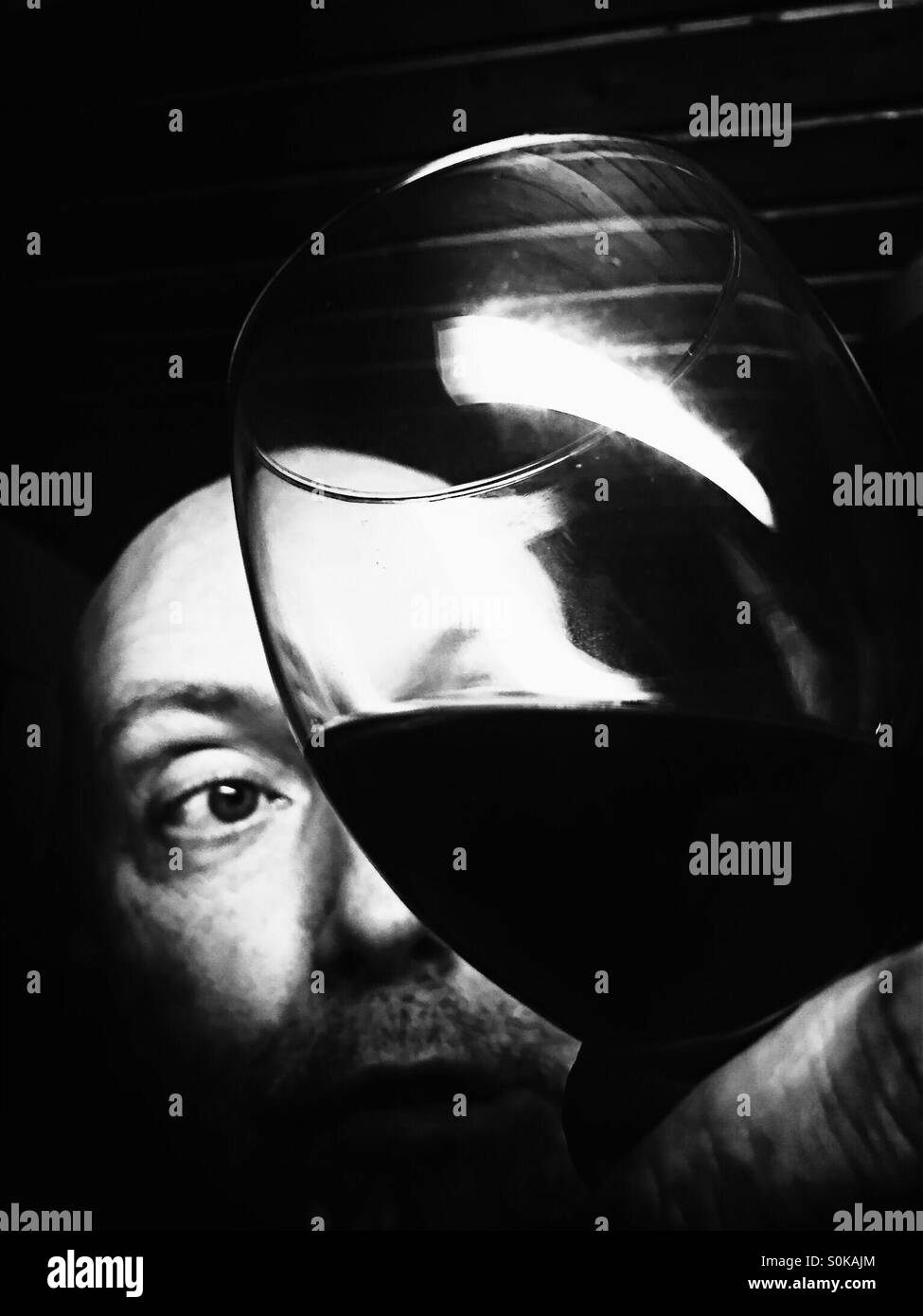 Alcoholism - Smartphone Captured Stock Image