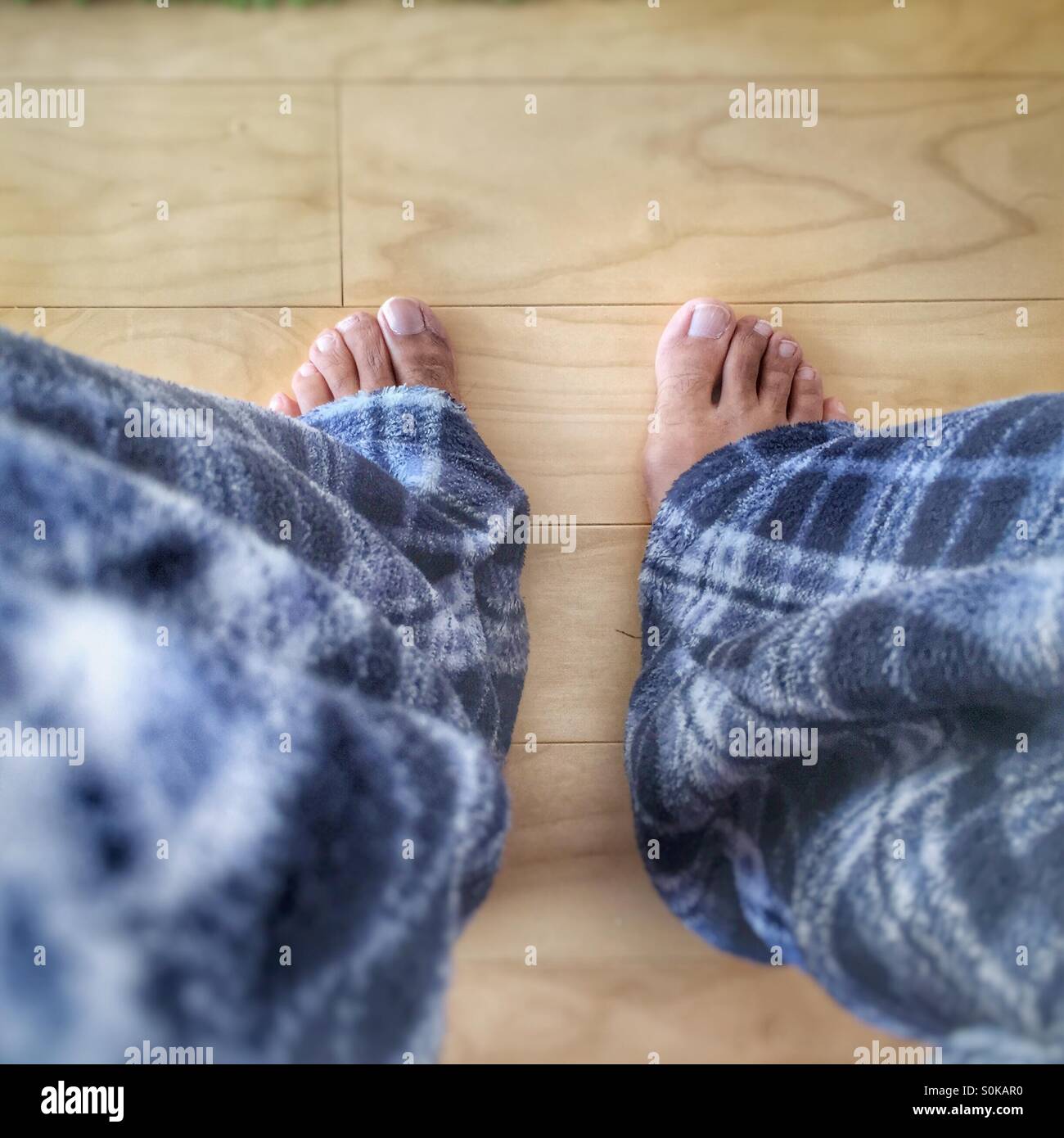 Winter pajamas Stock Photo