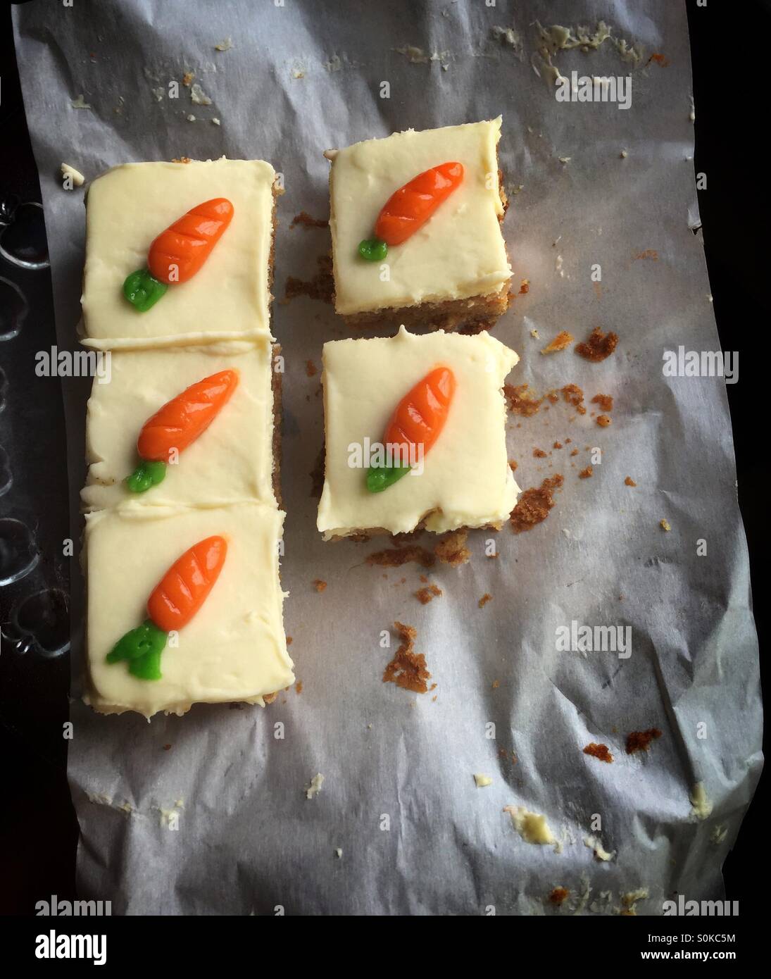 homemade carrot cake Stock Photo