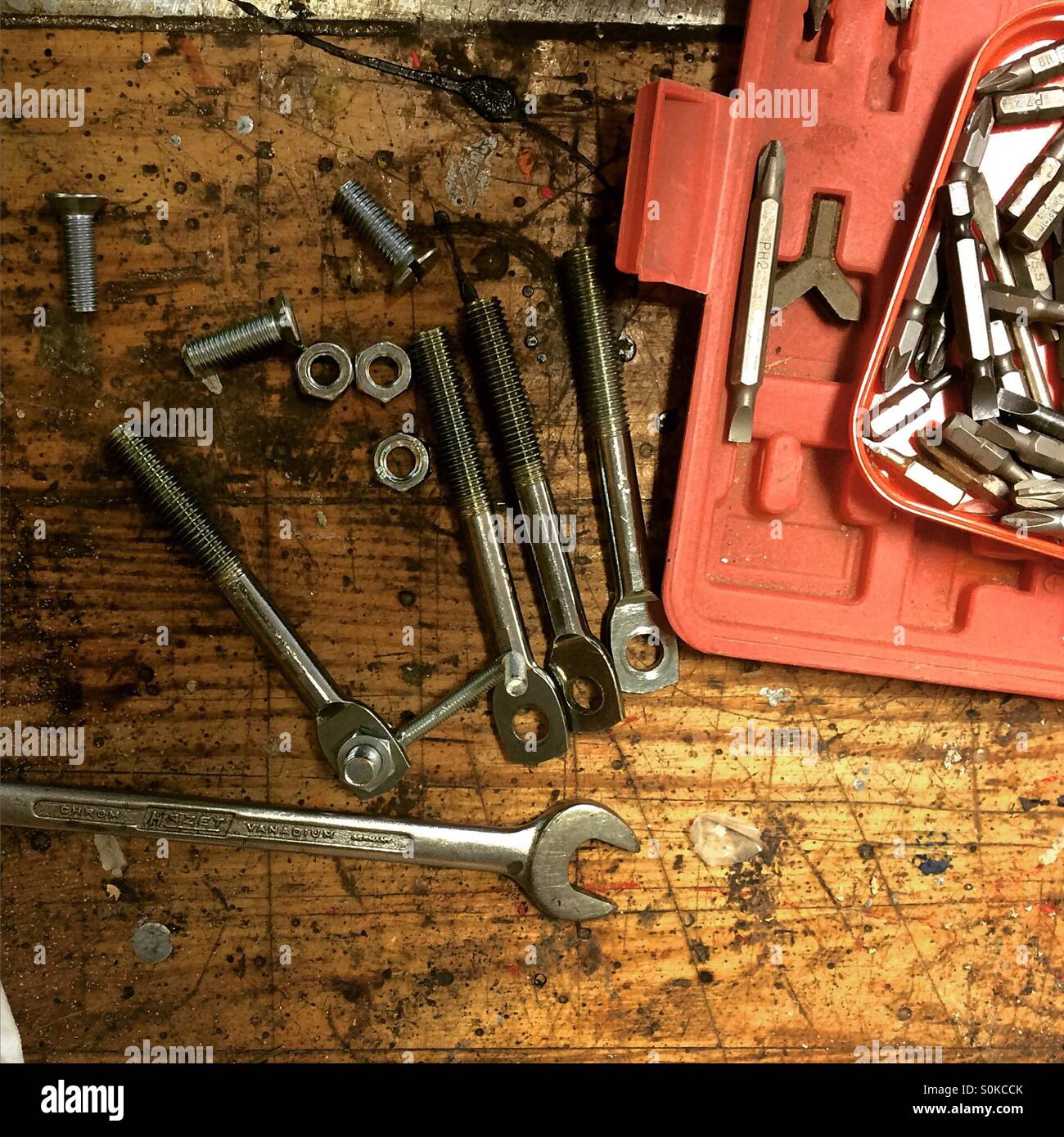 Workshop Toolbox - Smartphone Captured Stock Image