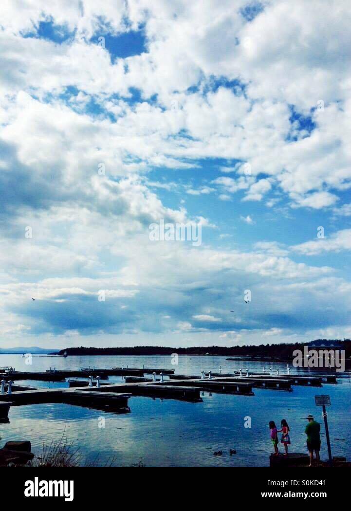 Lake Champlain in Burlington, VT Stock Photo Alamy