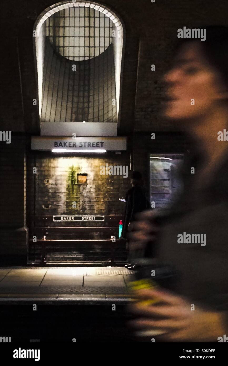 Baker Street station - Smartphone Captured Stock Image