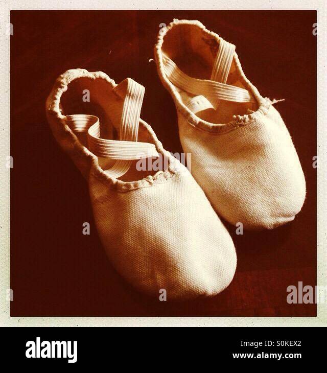 Worn ballet shoes - Smartphone Captured Stock Image