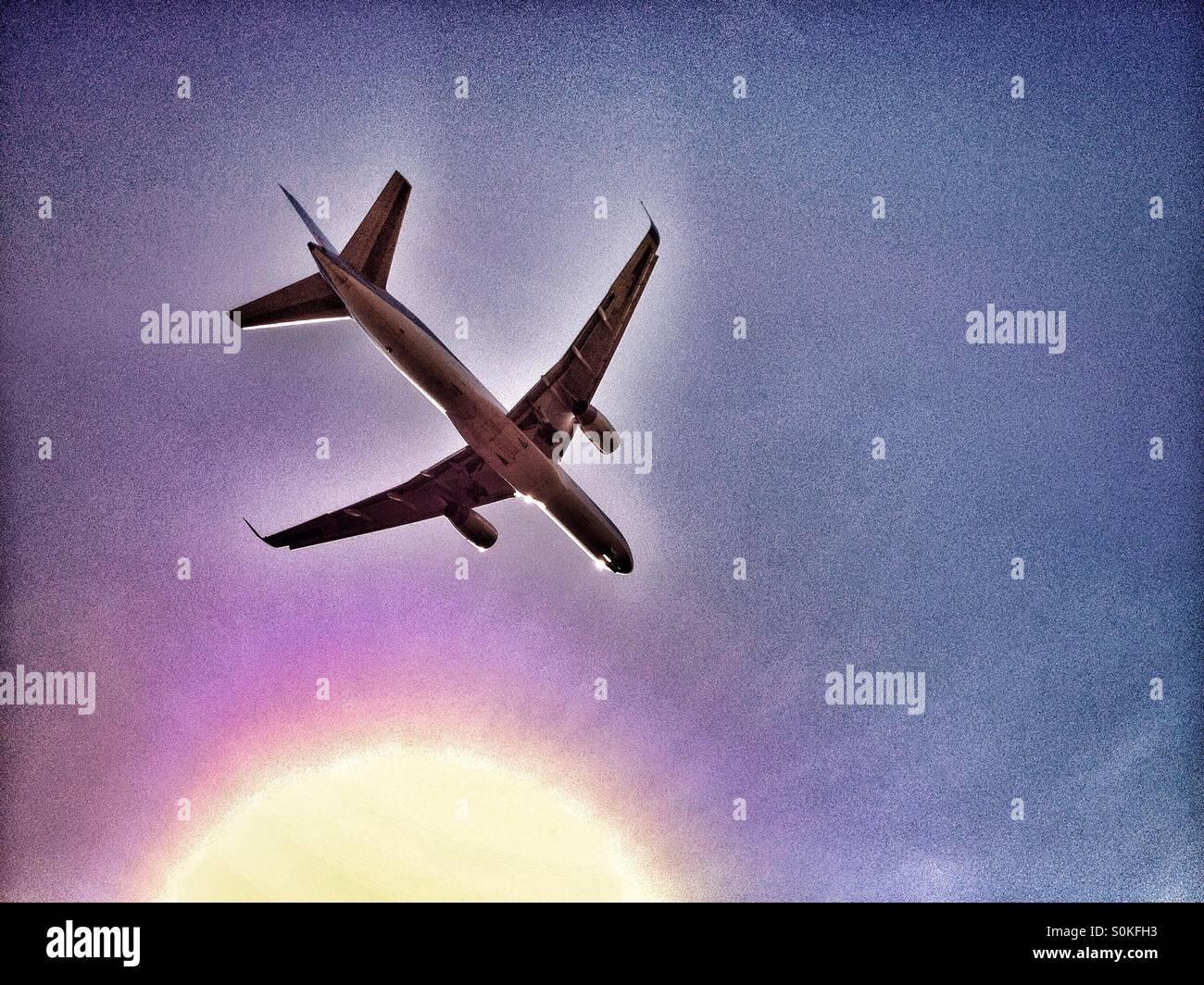 Passenger jet Stock Photo