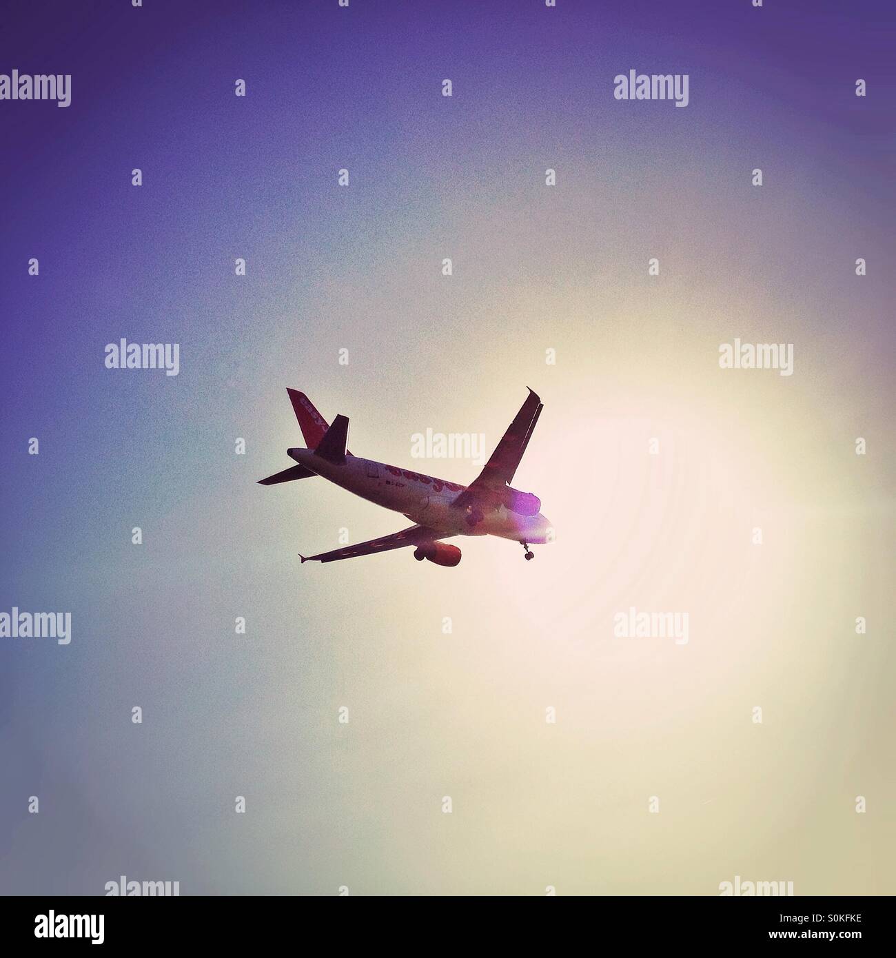 Jet airliner - Smartphone Captured Stock Image