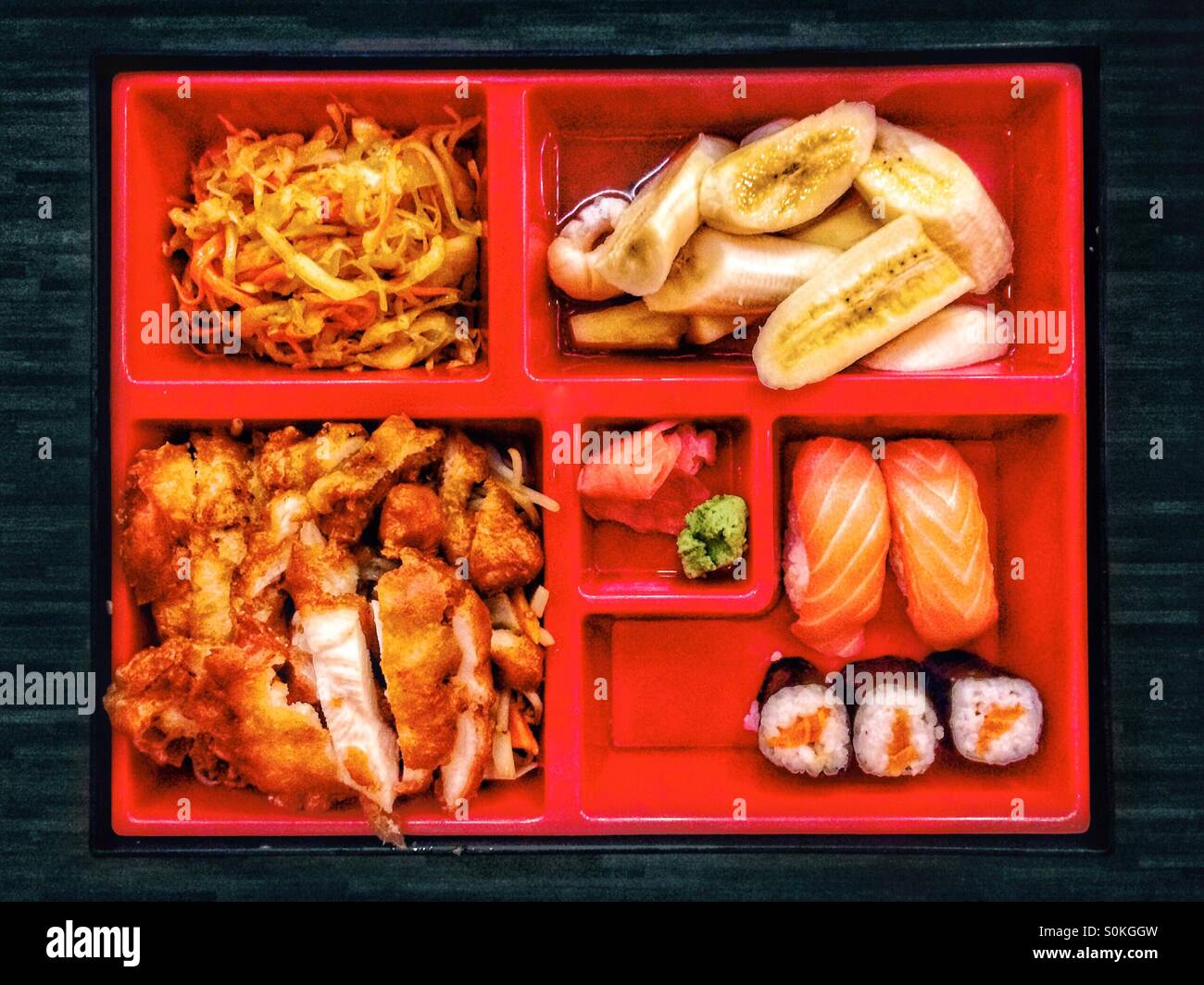 Japanese bento box - Smartphone Captured Stock Image