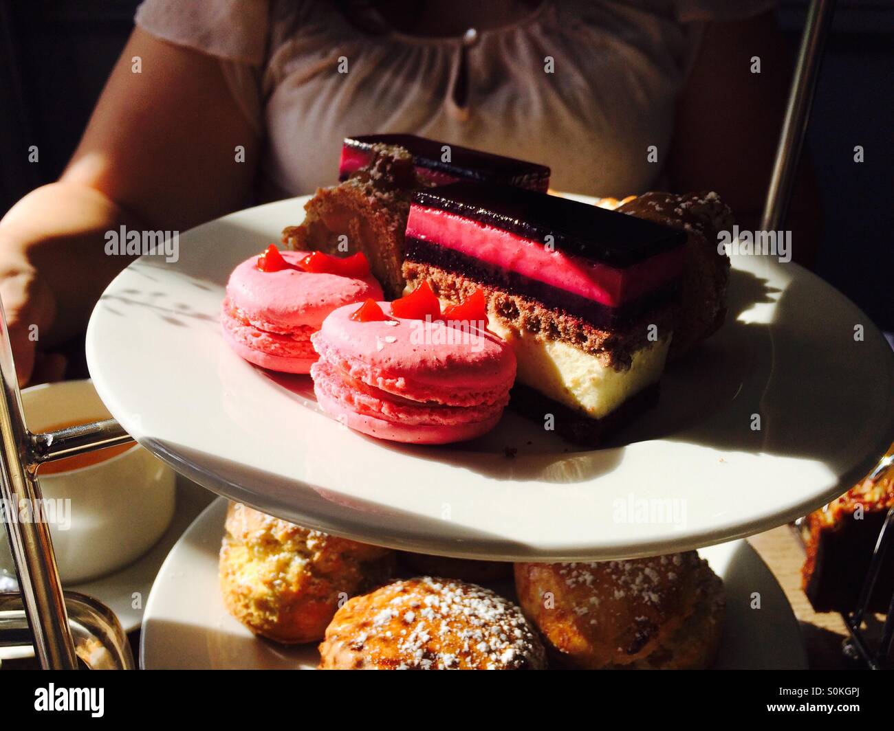 Afternoon tea cakes Stock Photo Alamy