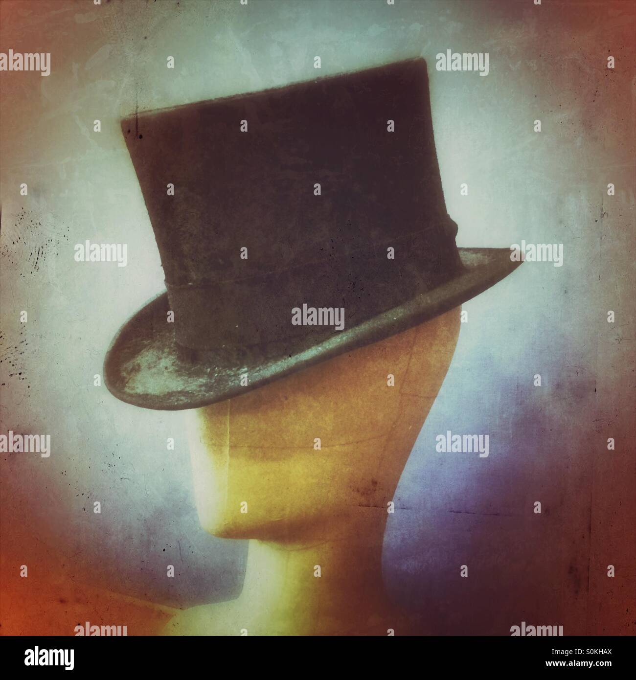 A Gentleman's black Top Hat Stock Photo - Alamy