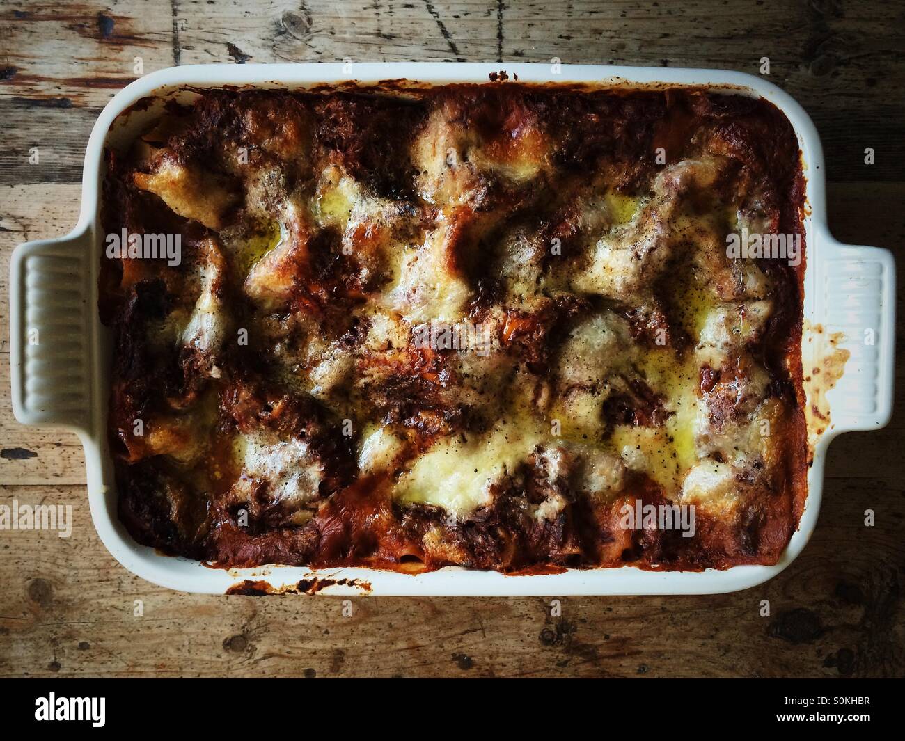 Home Made Beef Lasagne Stock Photo Alamy