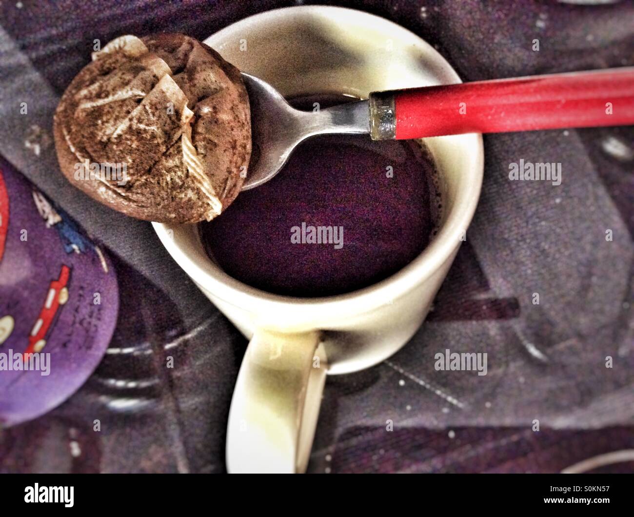Making a mug of tea. - Smartphone Captured Stock Image
