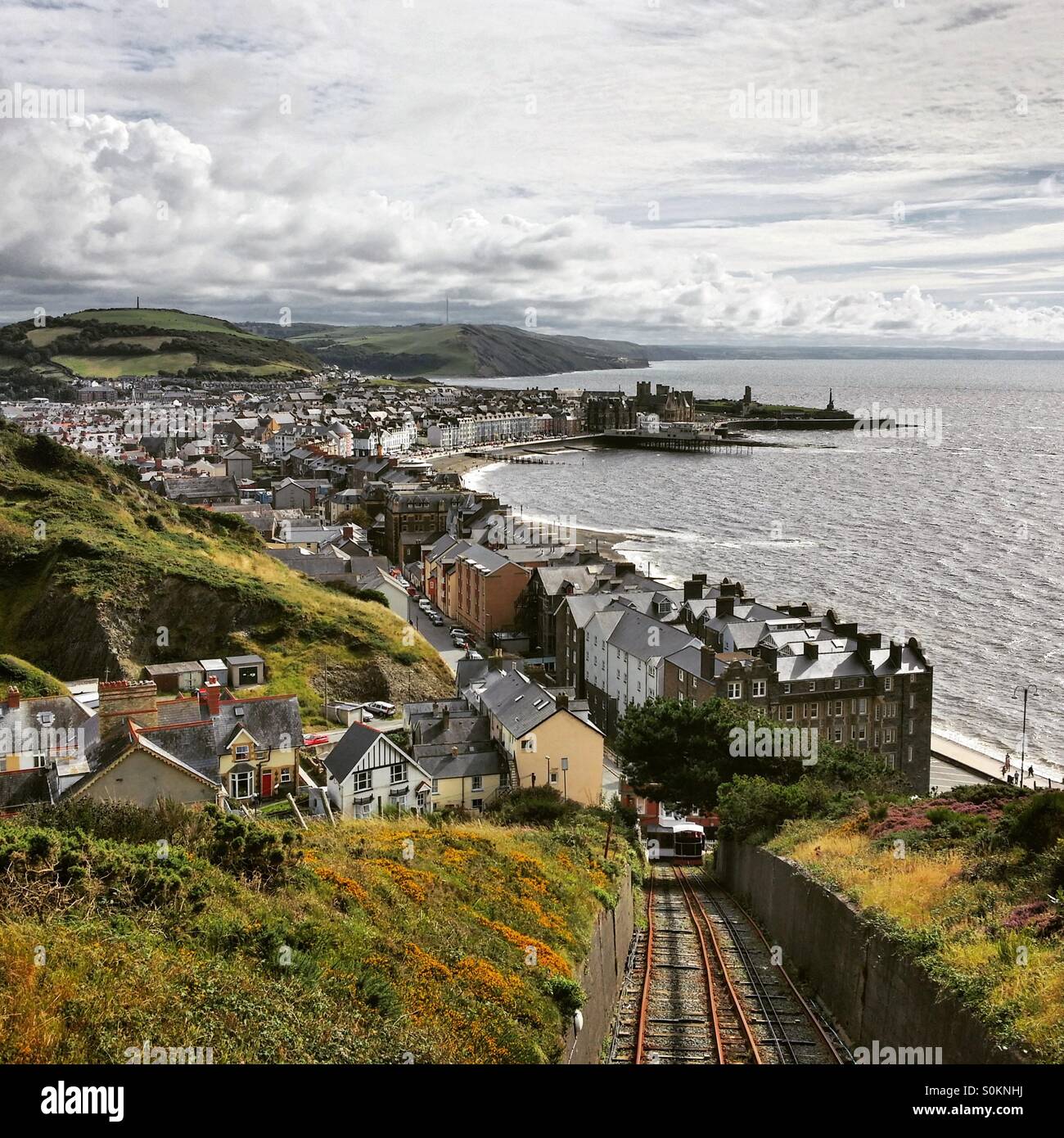 Aberystwyth Cliff Railway, Constitution hill. - Smartphone Captured Stock Image