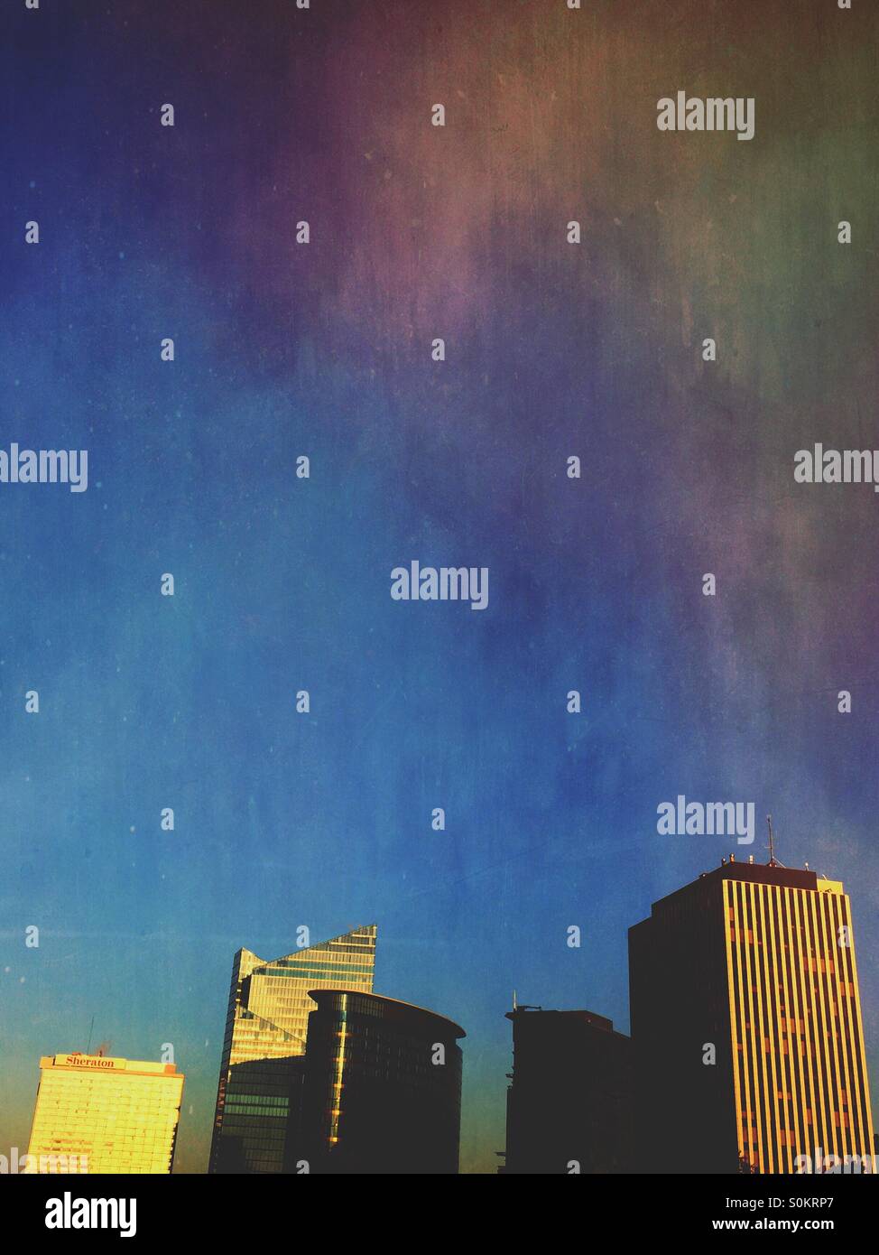 Brussels skyline. Business district. - Smartphone Captured Stock Image