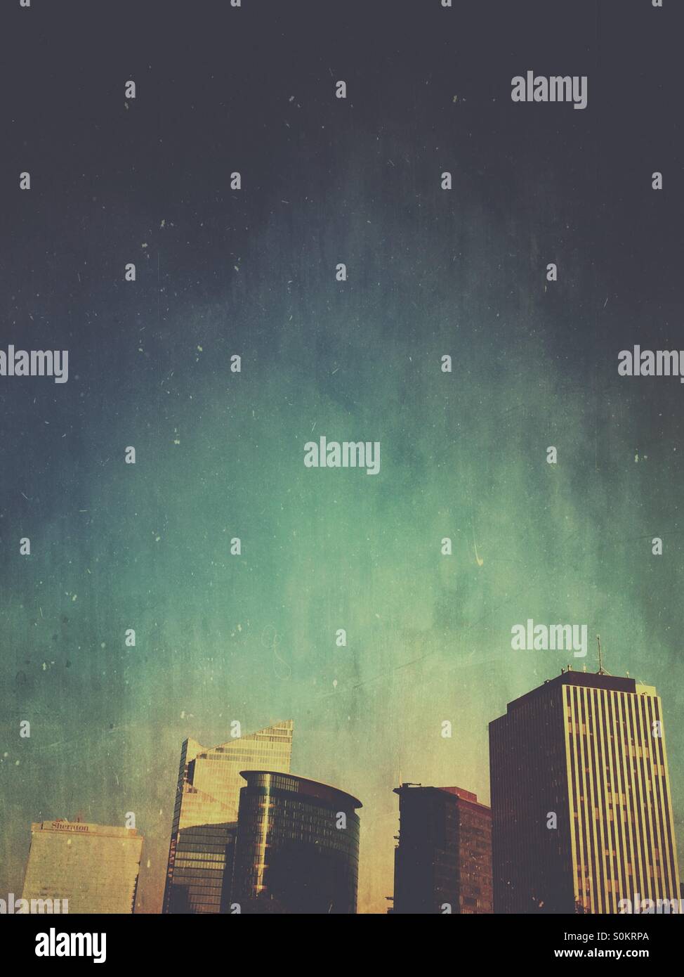 Brussels skyline. Business district. - Smartphone Captured Stock Image