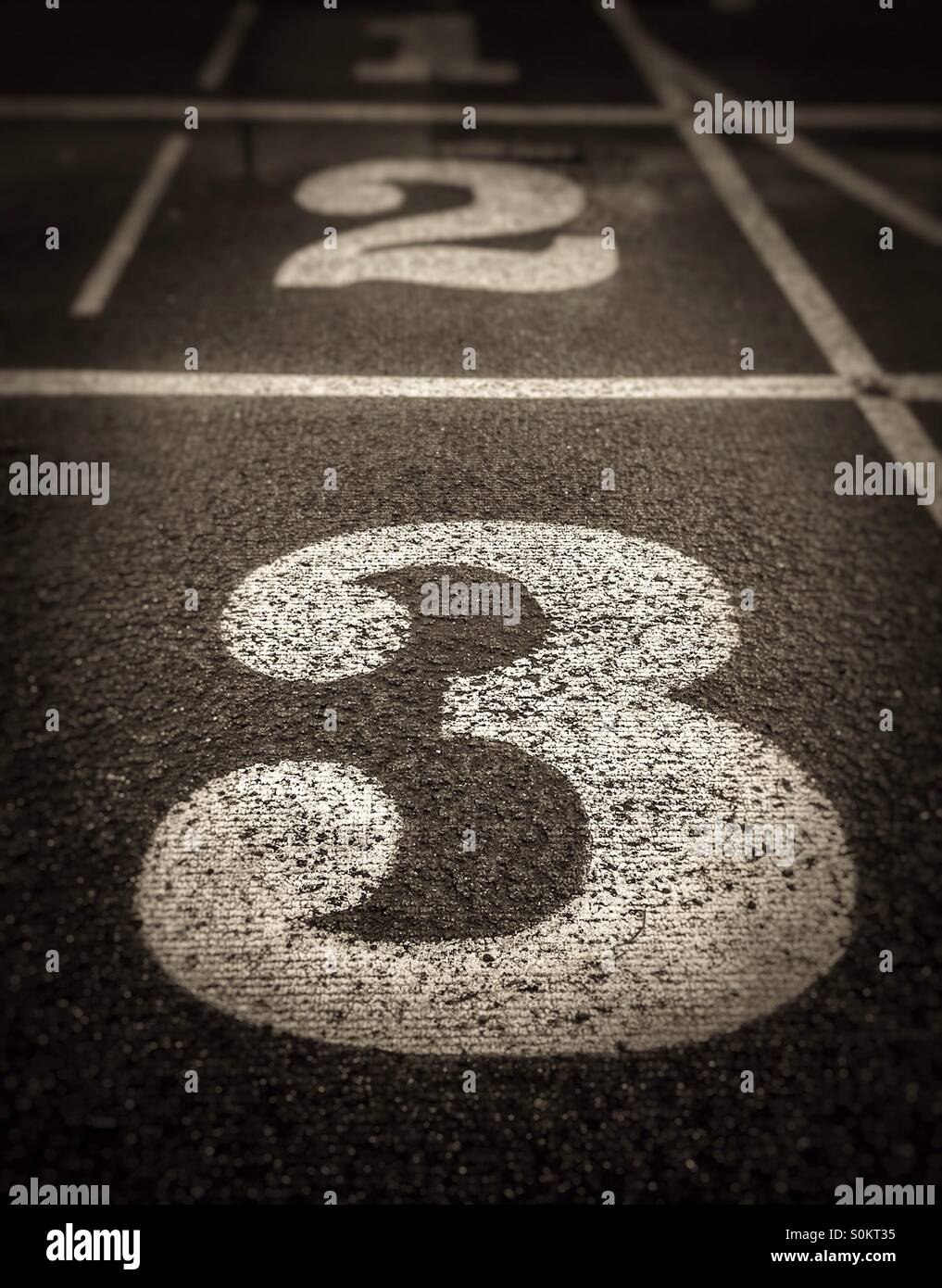 Running track - Smartphone Captured Stock Image