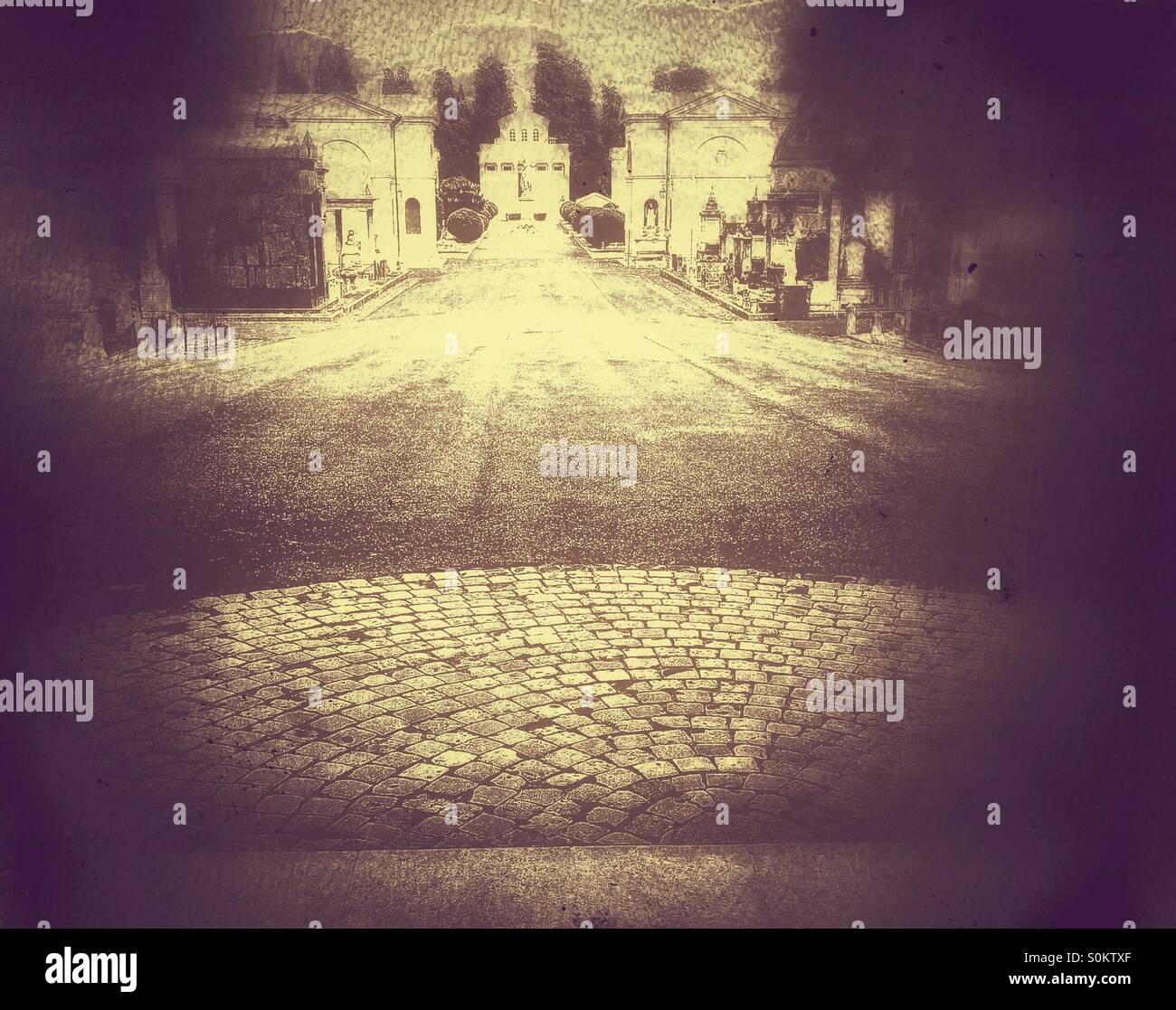 Moody cemetery - Smartphone Captured Stock Image