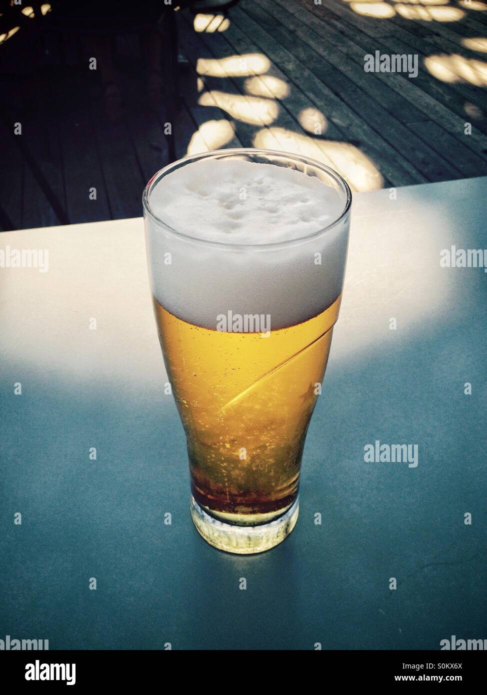 Pint of lager - Smartphone Captured Stock Image