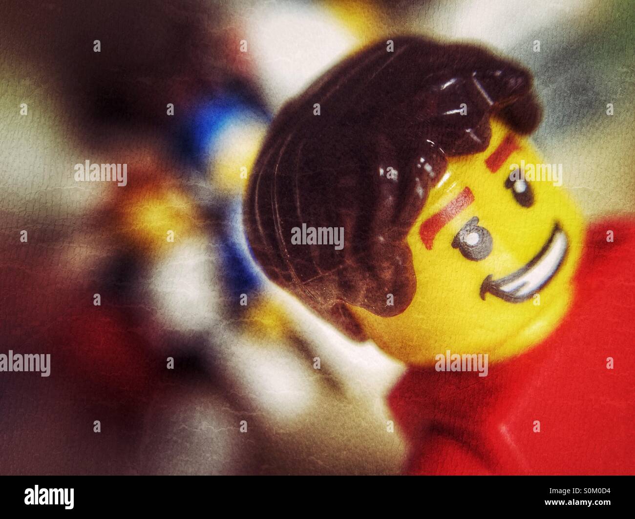 Lego man - Smartphone Captured Stock Image