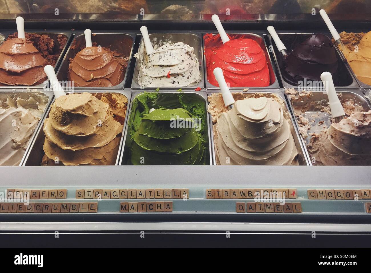 yum gelato Stock Photo