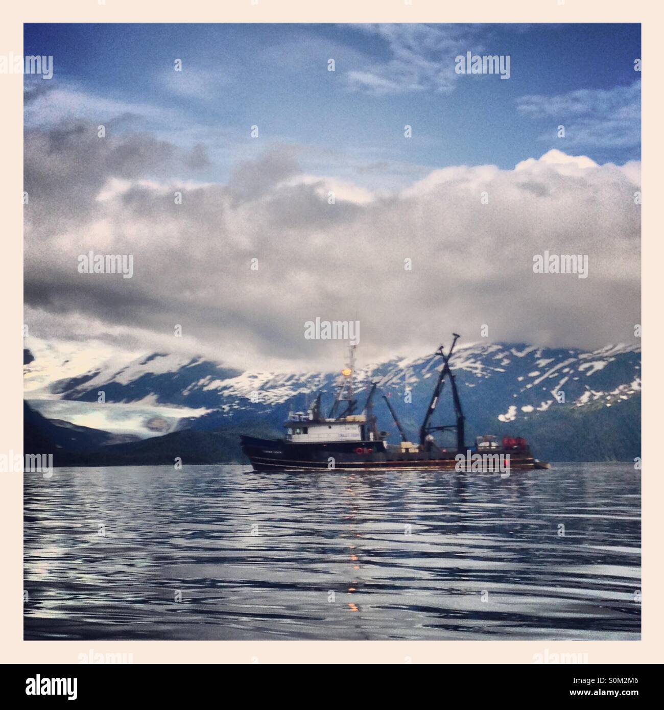 Alaskan kayaking tour Stock Photo