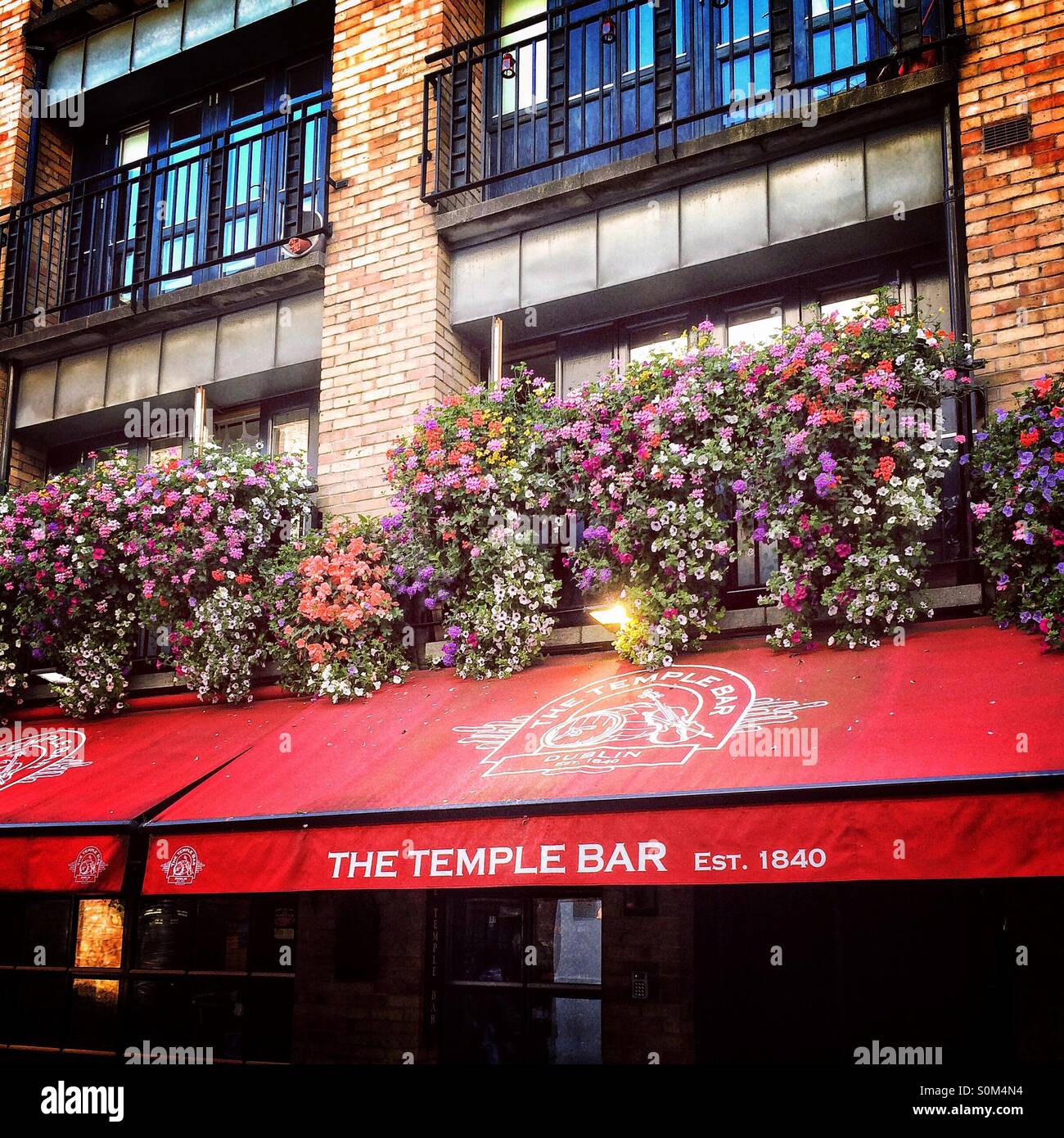 The Temple Bar, Dublin, Ireland - Smartphone Captured Stock Image