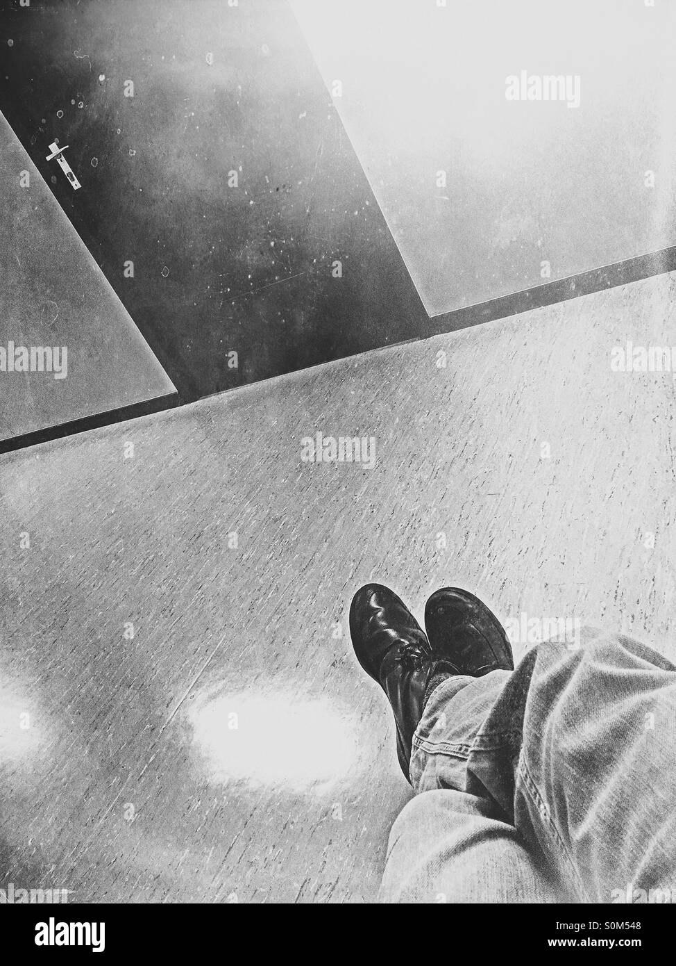 Waiting for my appointment - Smartphone Captured Stock Image