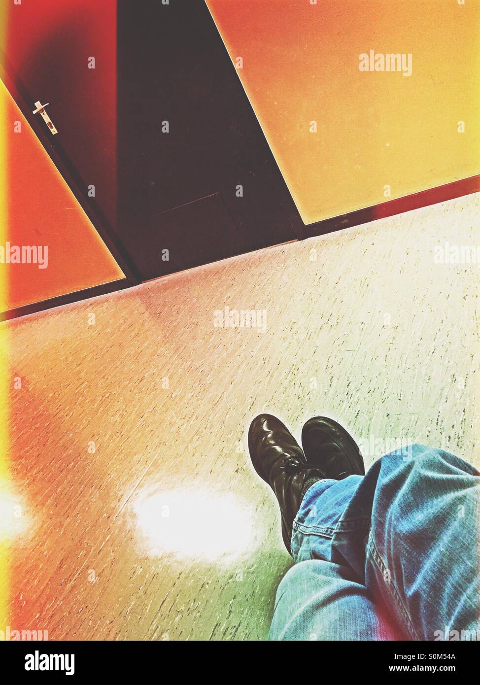 Waiting for my appointment. - Smartphone Captured Stock Image