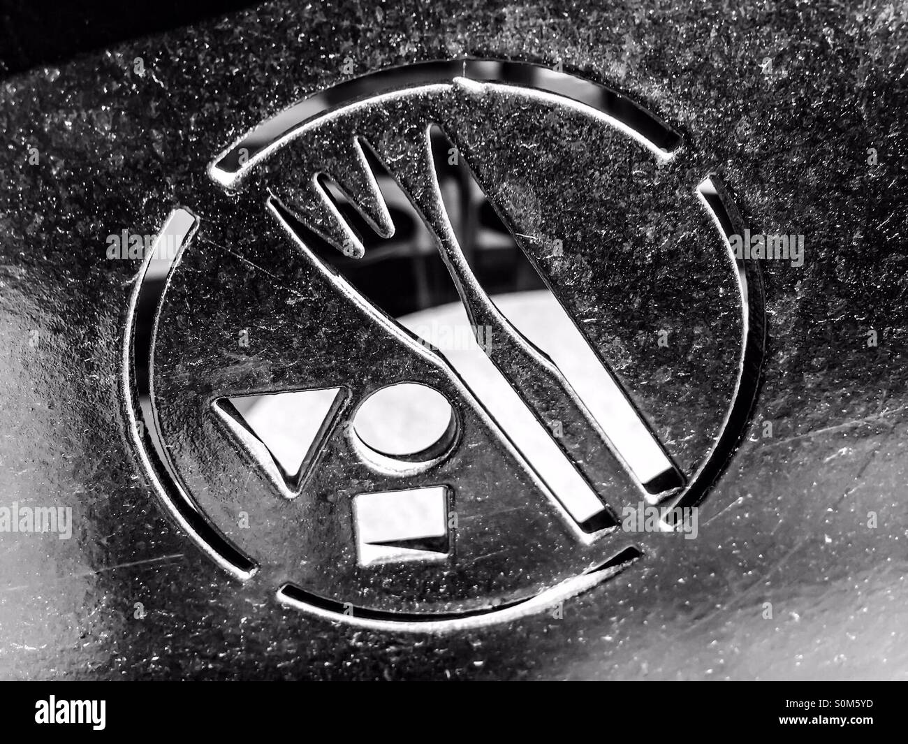 Set for dinner - Smartphone Captured Stock Image