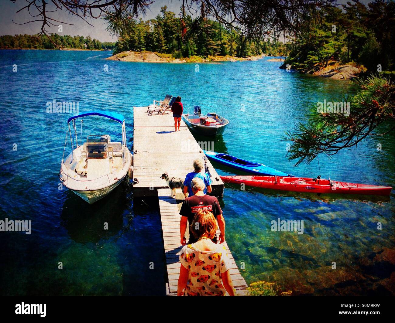 Point au Baril, Bay, Lake Huron, Canada Stock Photo Alamy