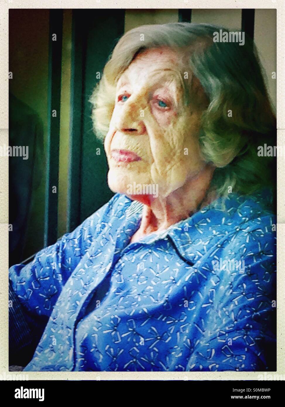 Lovely elderly woman - Smartphone Captured Stock Image