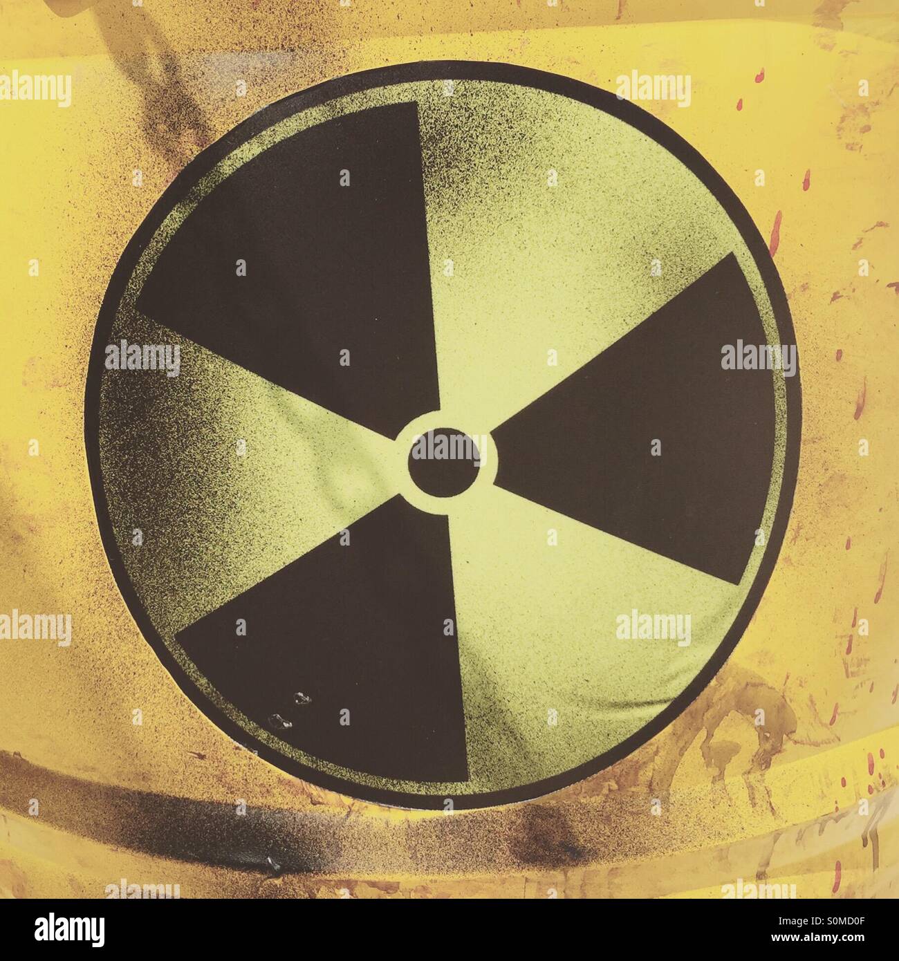 Radioactive symbol Stock Photo