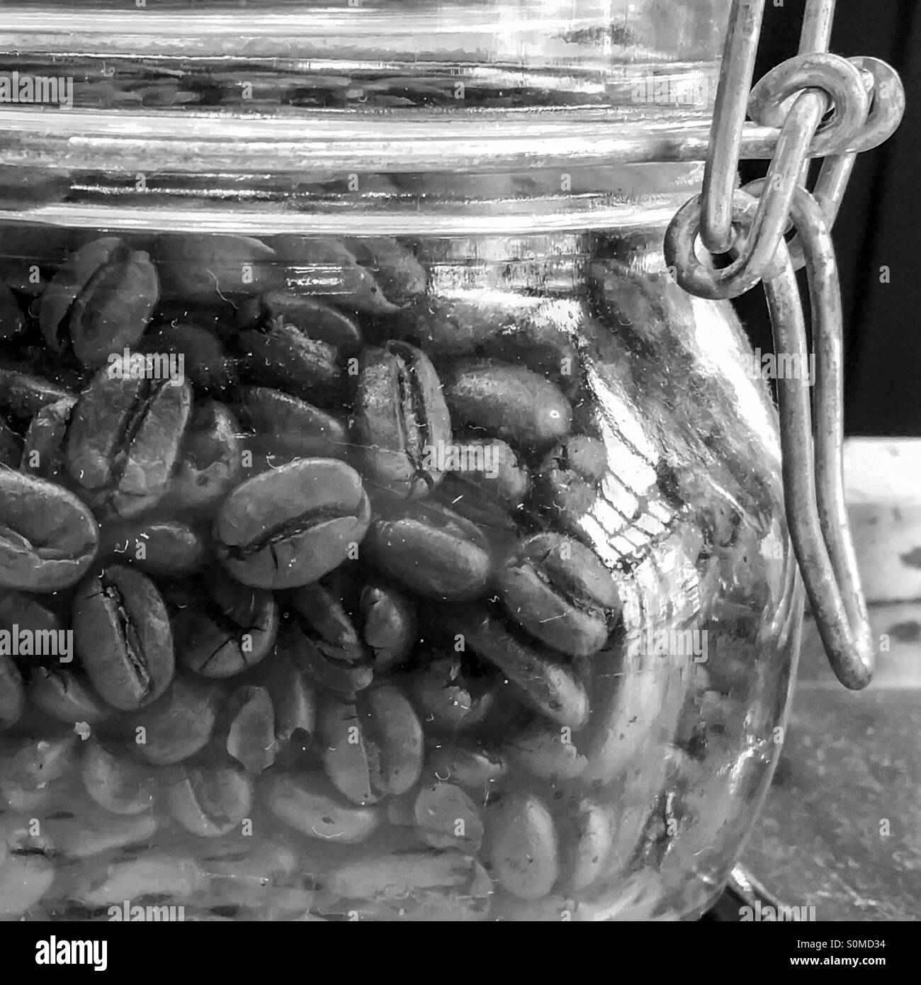 The Coffee Bean Jar Stock Photo Alamy