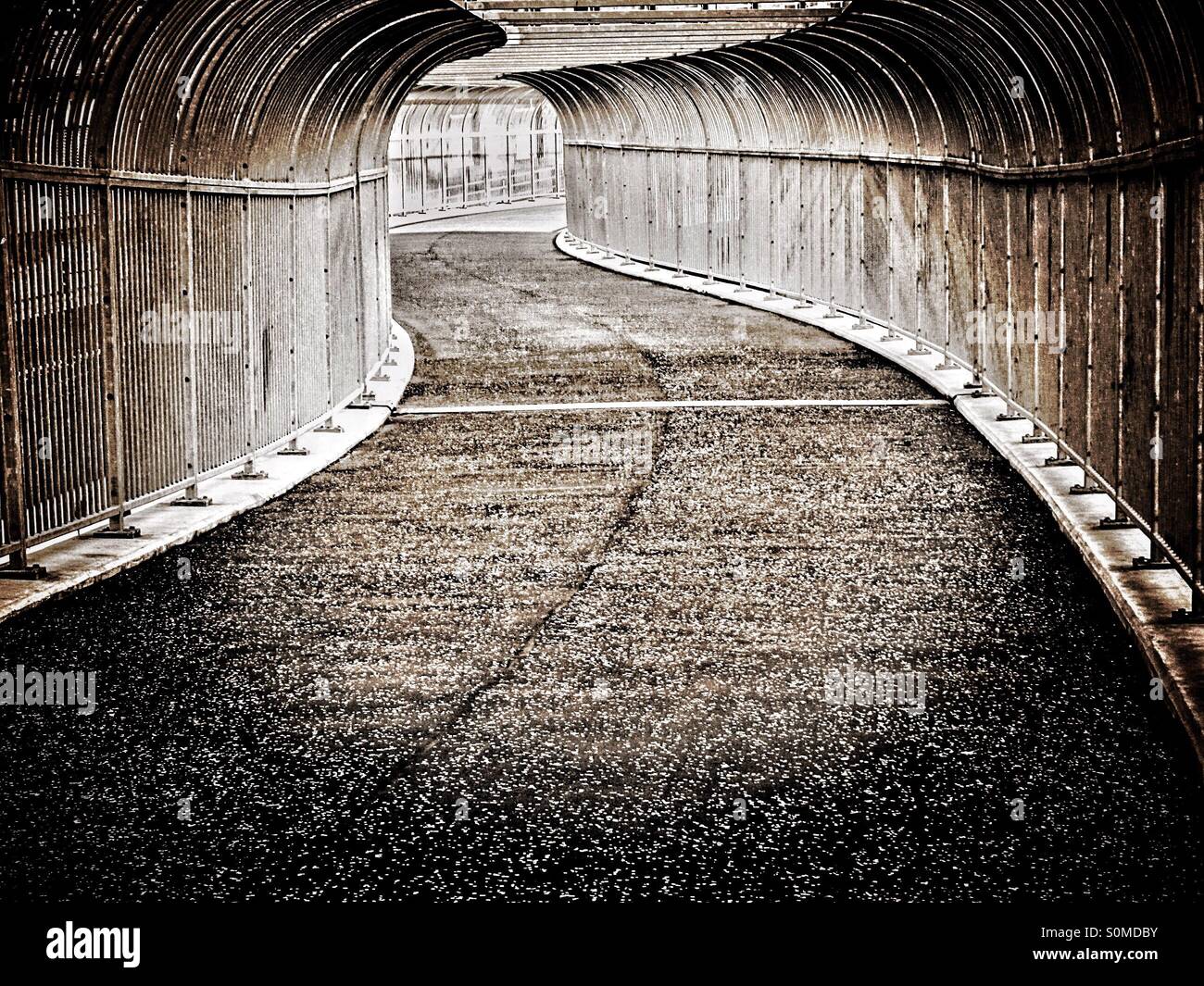Covered walkway in Charing Cross, Glasgow, Scotland, UK - Smartphone Captured Stock Image