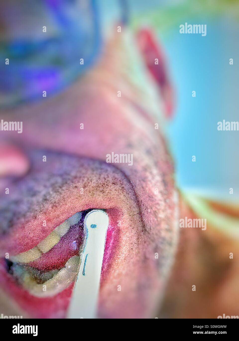 Brushing - Smartphone Captured Stock Image