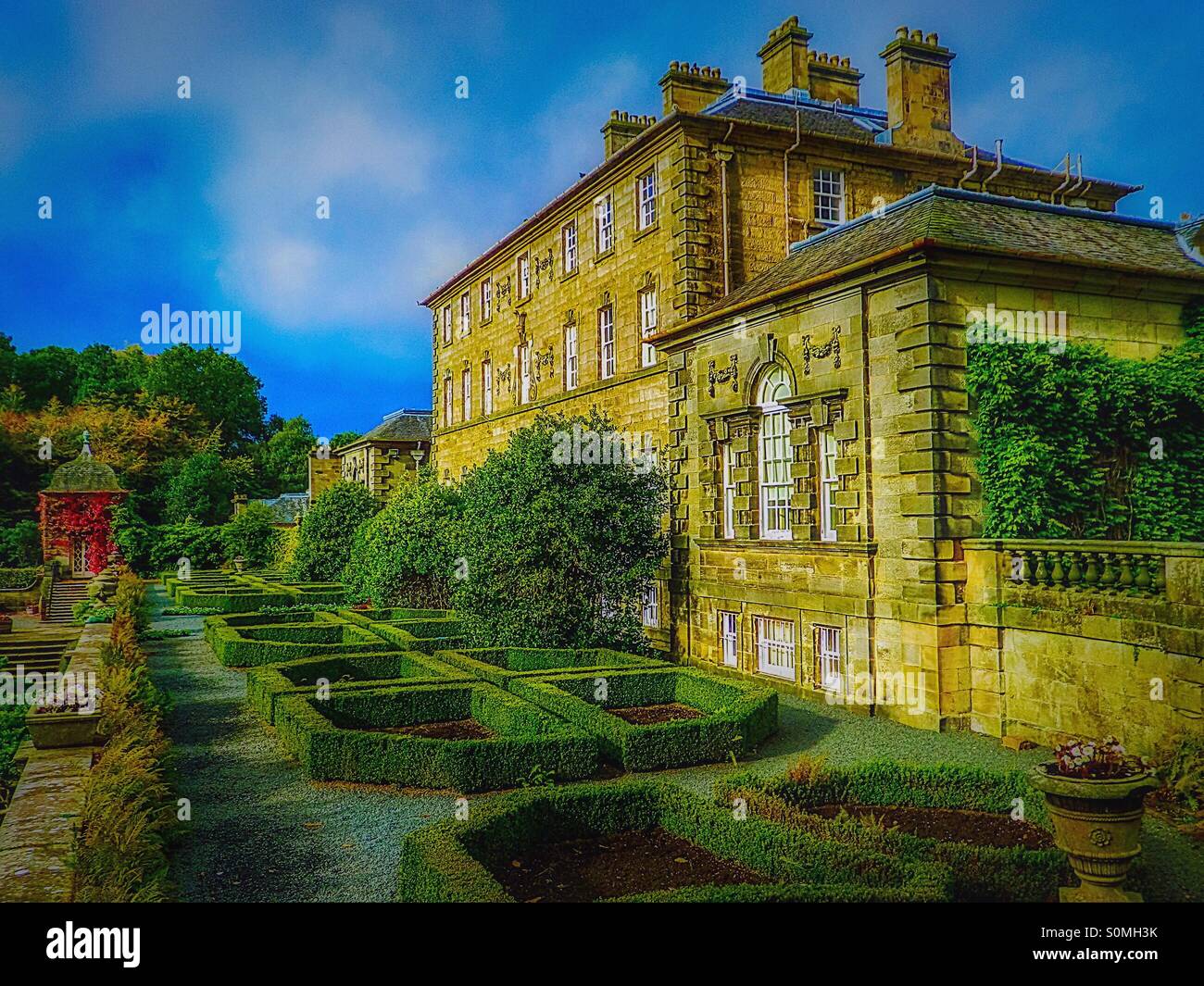 Pollock house, Pollok estate, Glasgow, Scotland, UK - Smartphone Captured Stock Image