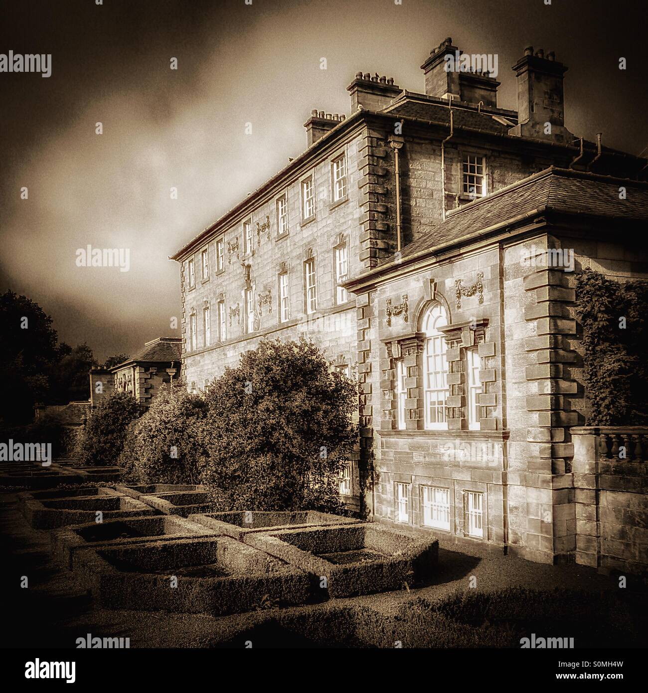 Pollok house, Glasgow, Scotland, UK - Smartphone Captured Stock Image