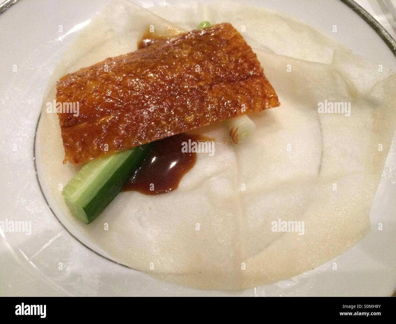 Duck skin meal Stock Photo - Alamy