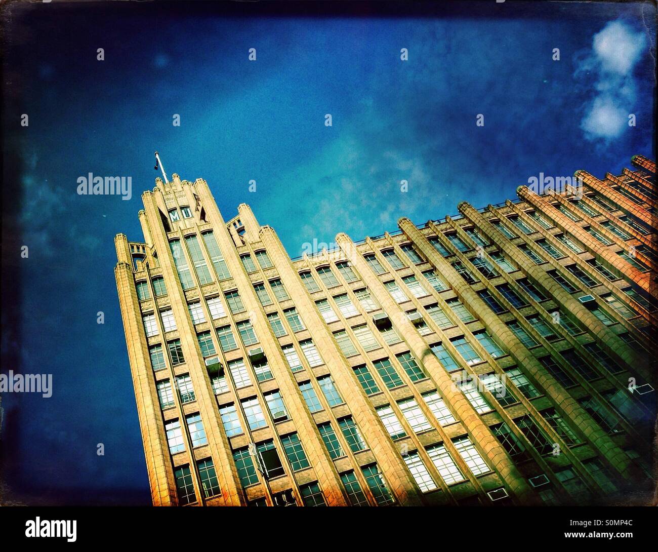 Melbourne's Manchester Unity Art Deco building - Smartphone Captured Stock Image