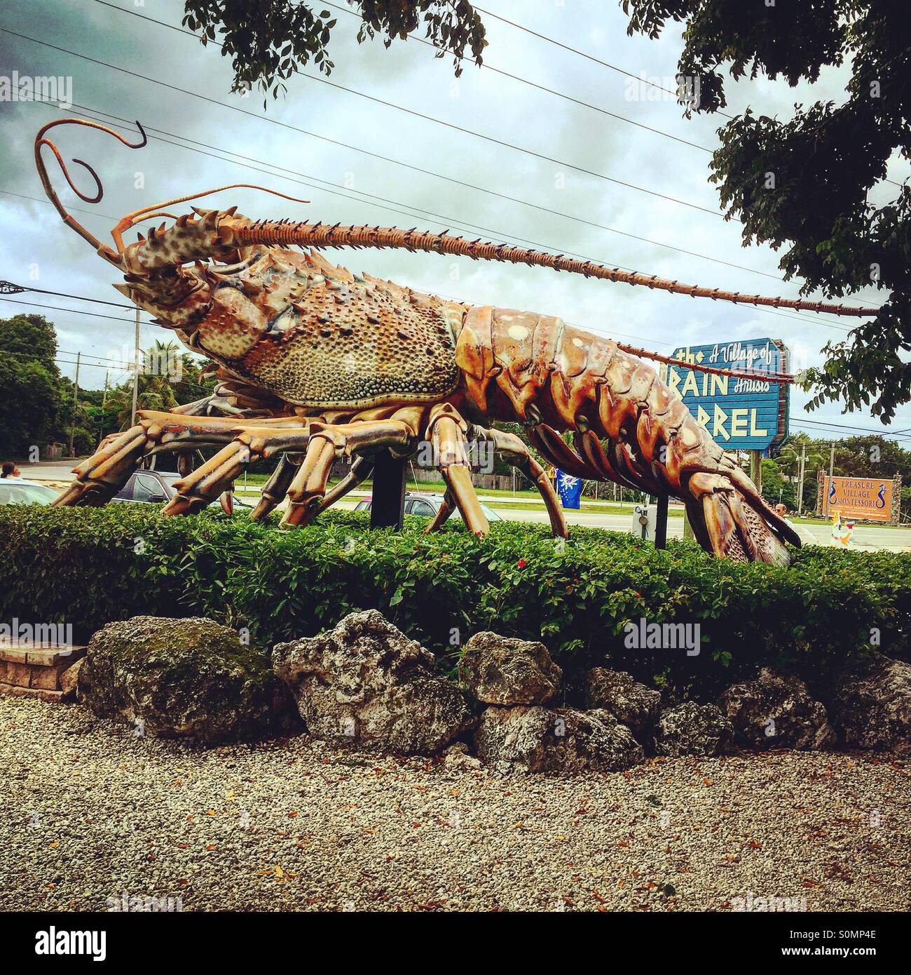 Lobster statue in Islamorada, Florida Keys Stock Photo Alamy